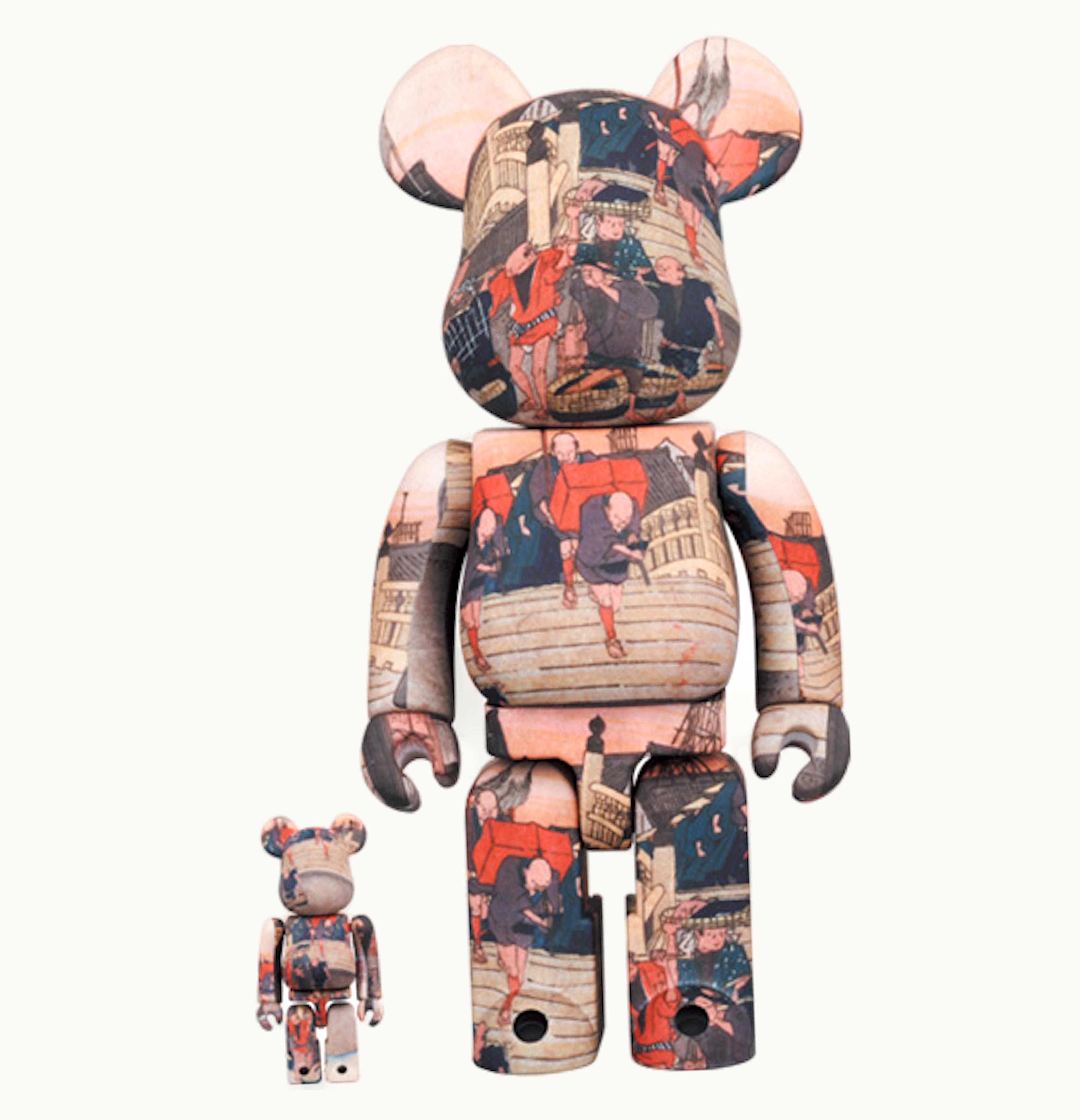 Bearbrick Bearbrick X Tokyo National Museum Hiroshige Utagawa Fifty Three Stations Of The Tokaido Nihonbashi 100 400 Set
