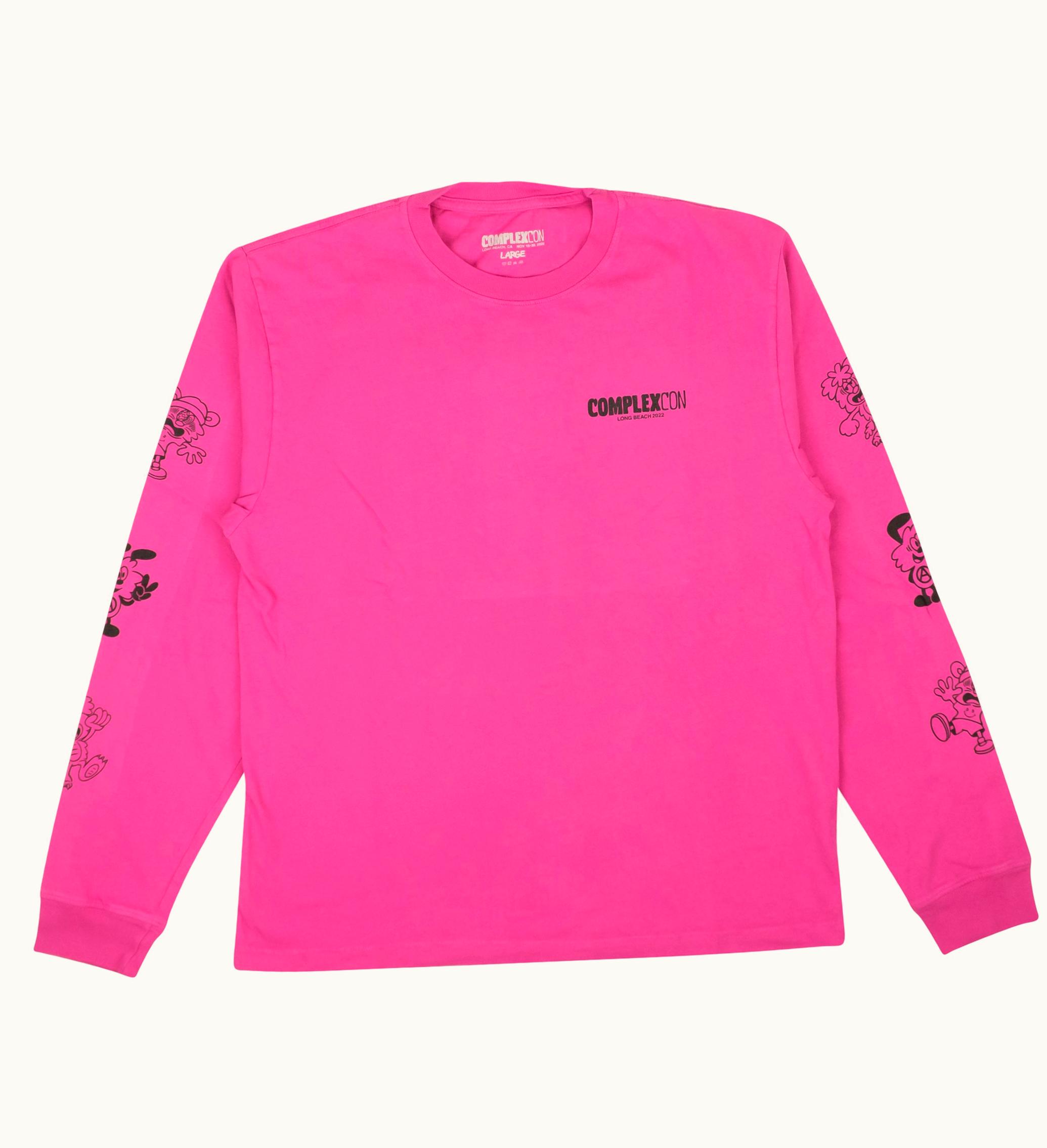 Complexcon X Verdy Pink Long Sleeve T Shirt Pink