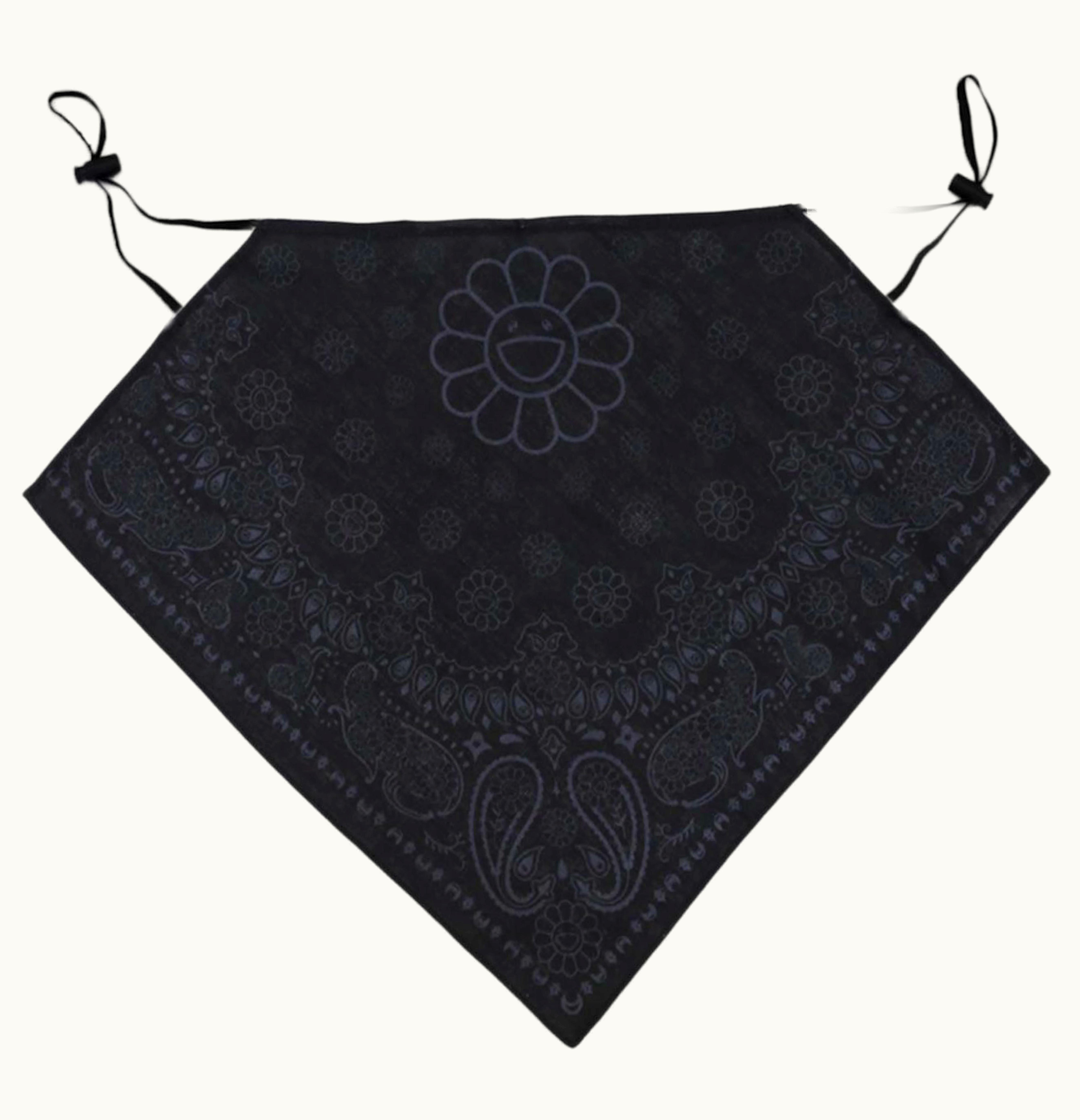 Takashi Murakami Takashi Murakami Flower Bandana Mask Black