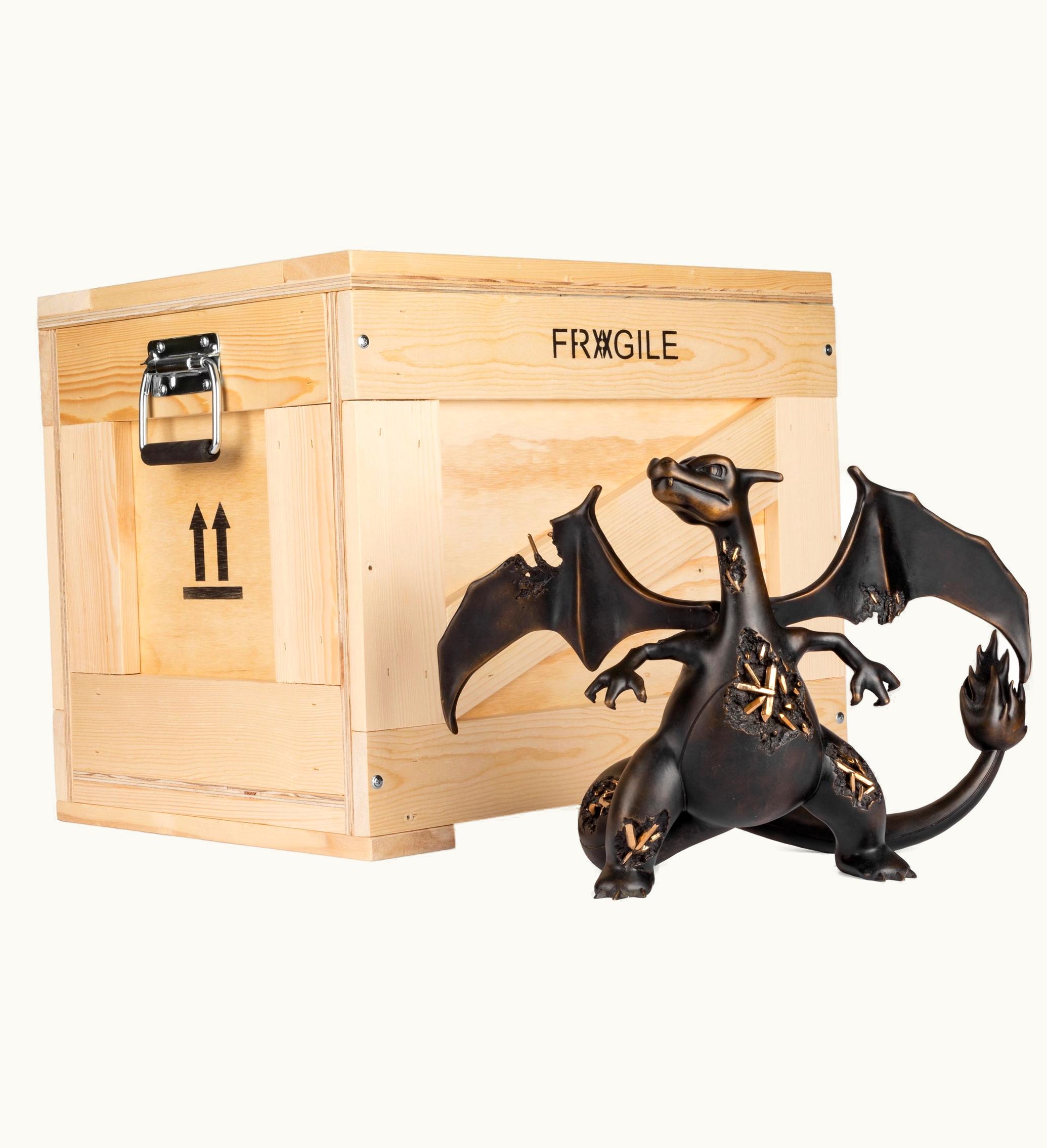 Daniel Arsham Daniel Arsham Bronze Crystalized Charizard Sculpture Edition Of 99