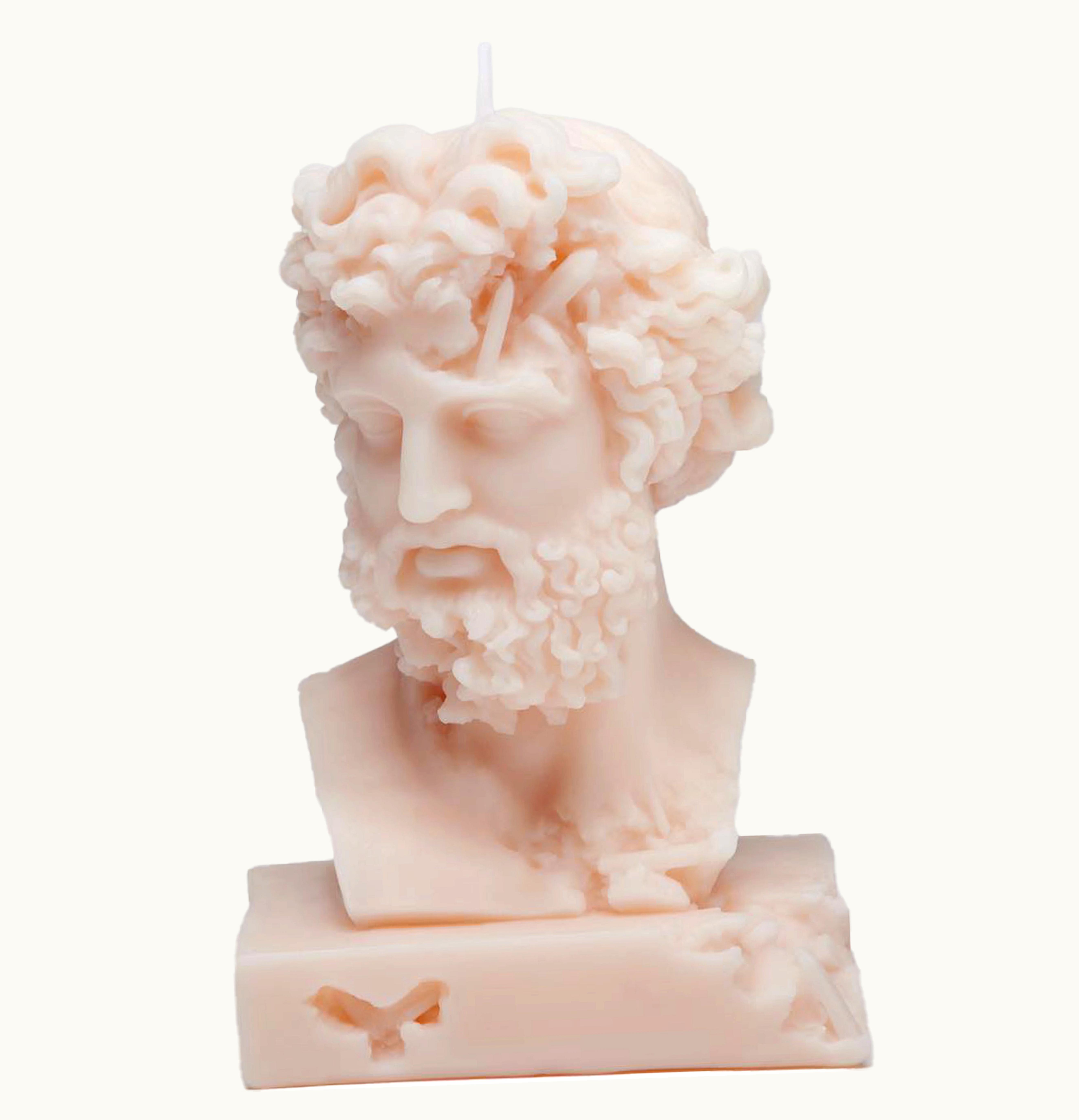 Daniel Arsham Daniel Arsham Eroded Zeus Candle Small Rose Dust