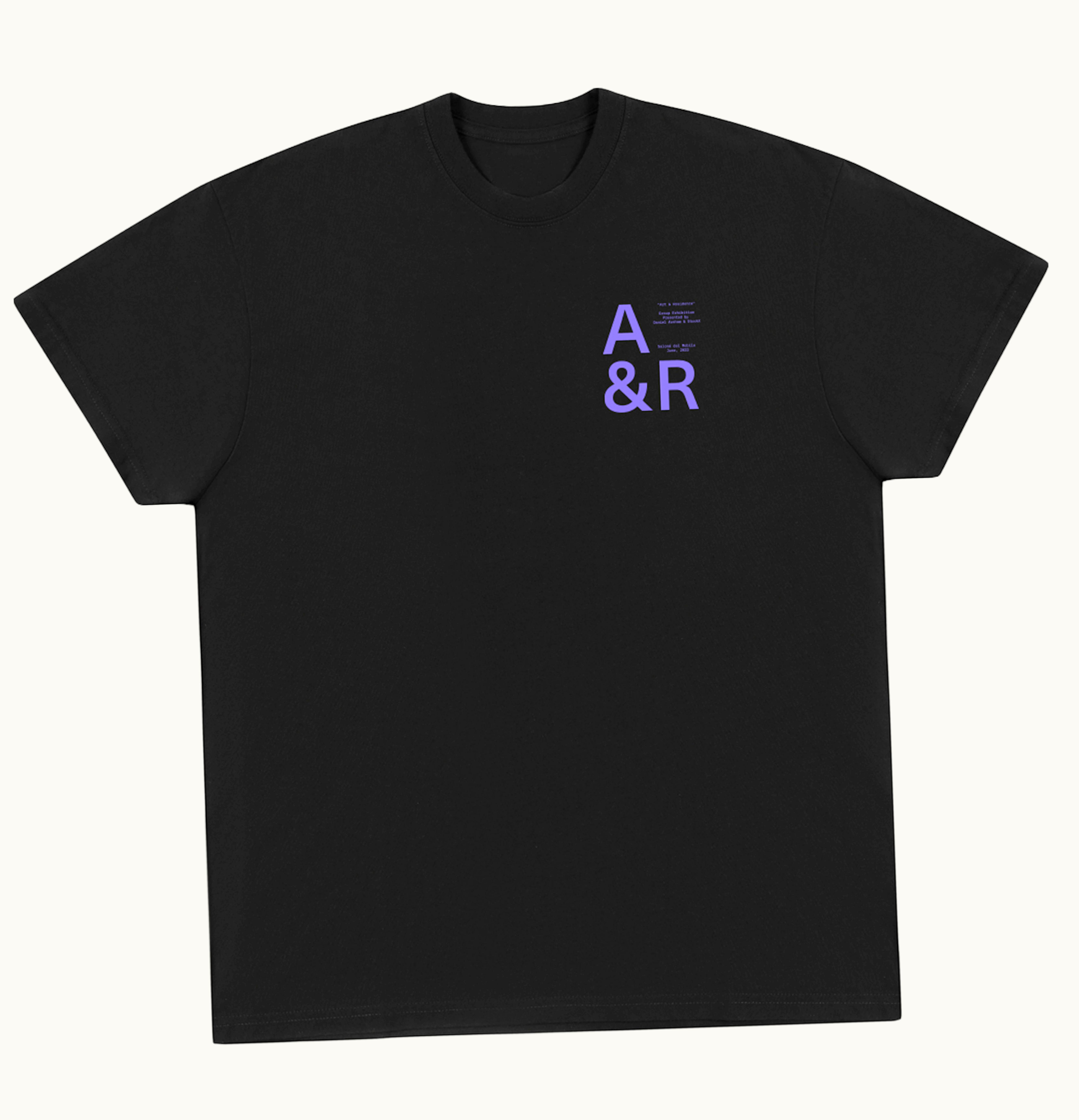 DropX™ Exclusive: Dropx™ Exclusive: Art Residence Daniel Arsham Salone Exhibition Tee Black