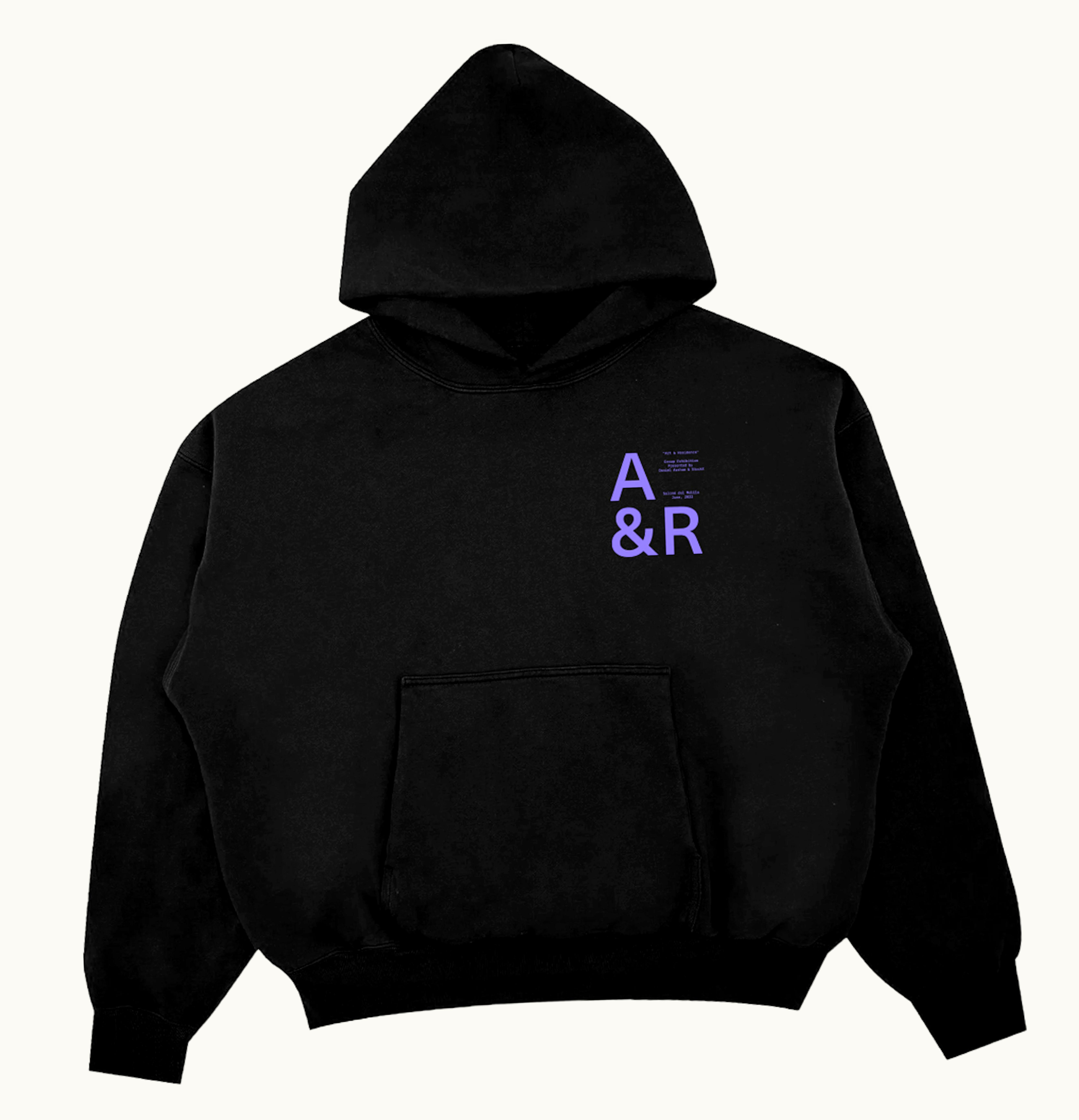 DropX™ Exclusive: Dropx™ Exclusive: Art Residence Daniel Arsham Salone Exhibition Hoodie Black