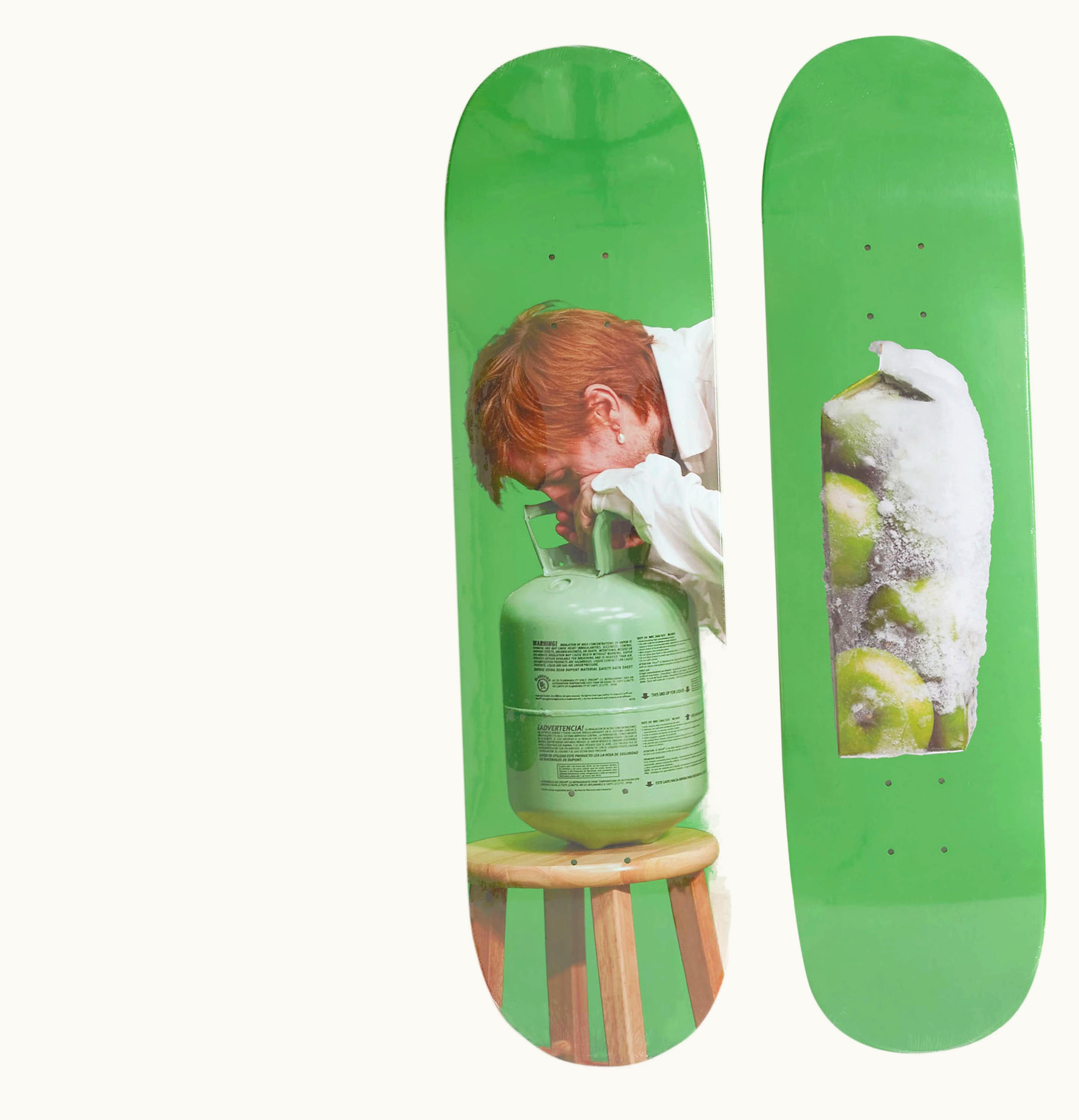 Supreme Supreme Mark Leckey Greenscreen Skateboard Deck Set Multicolor