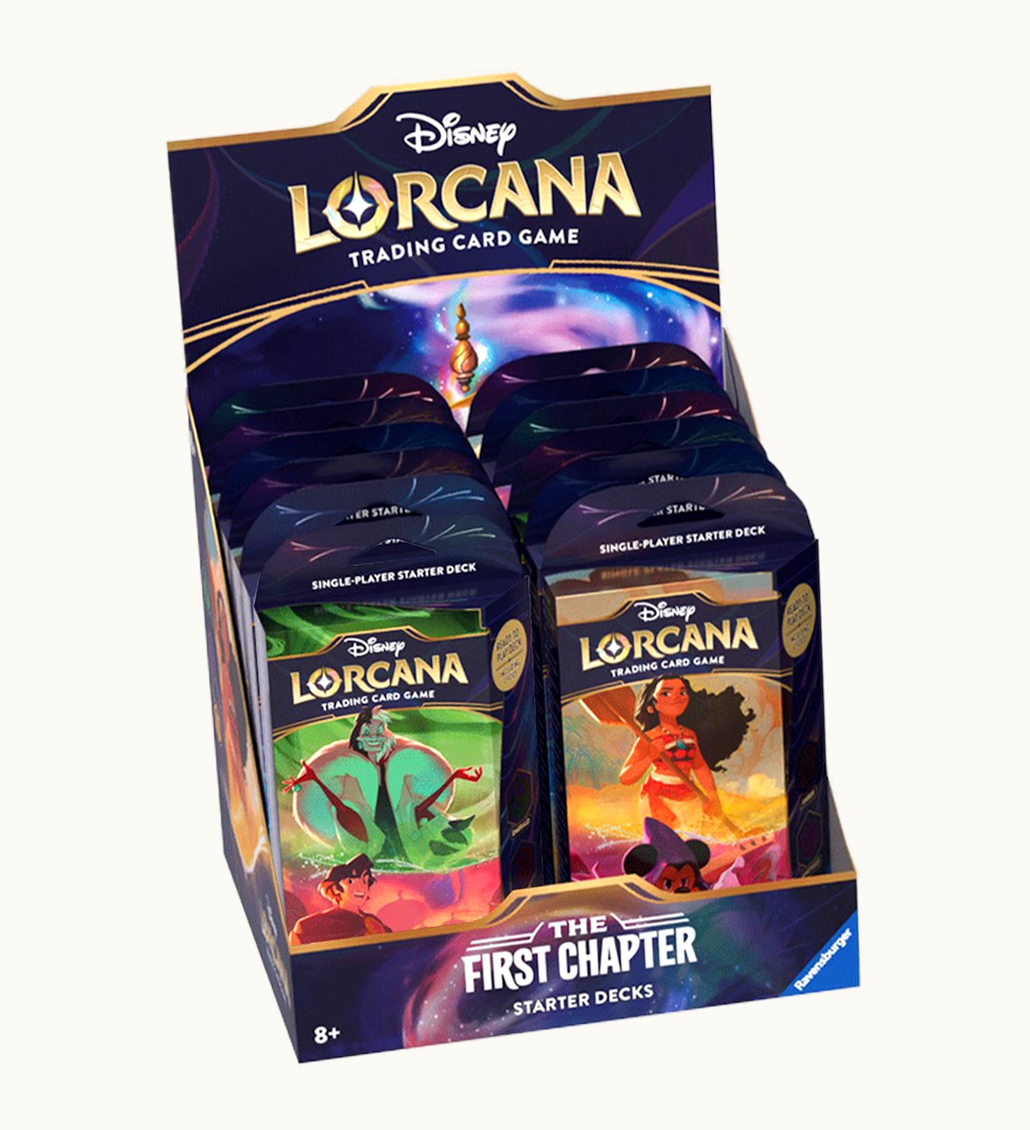 Disney Lorcana TCG Disney Lorcana TCG The First Chapter Starter Deck Display Box 12 Decks