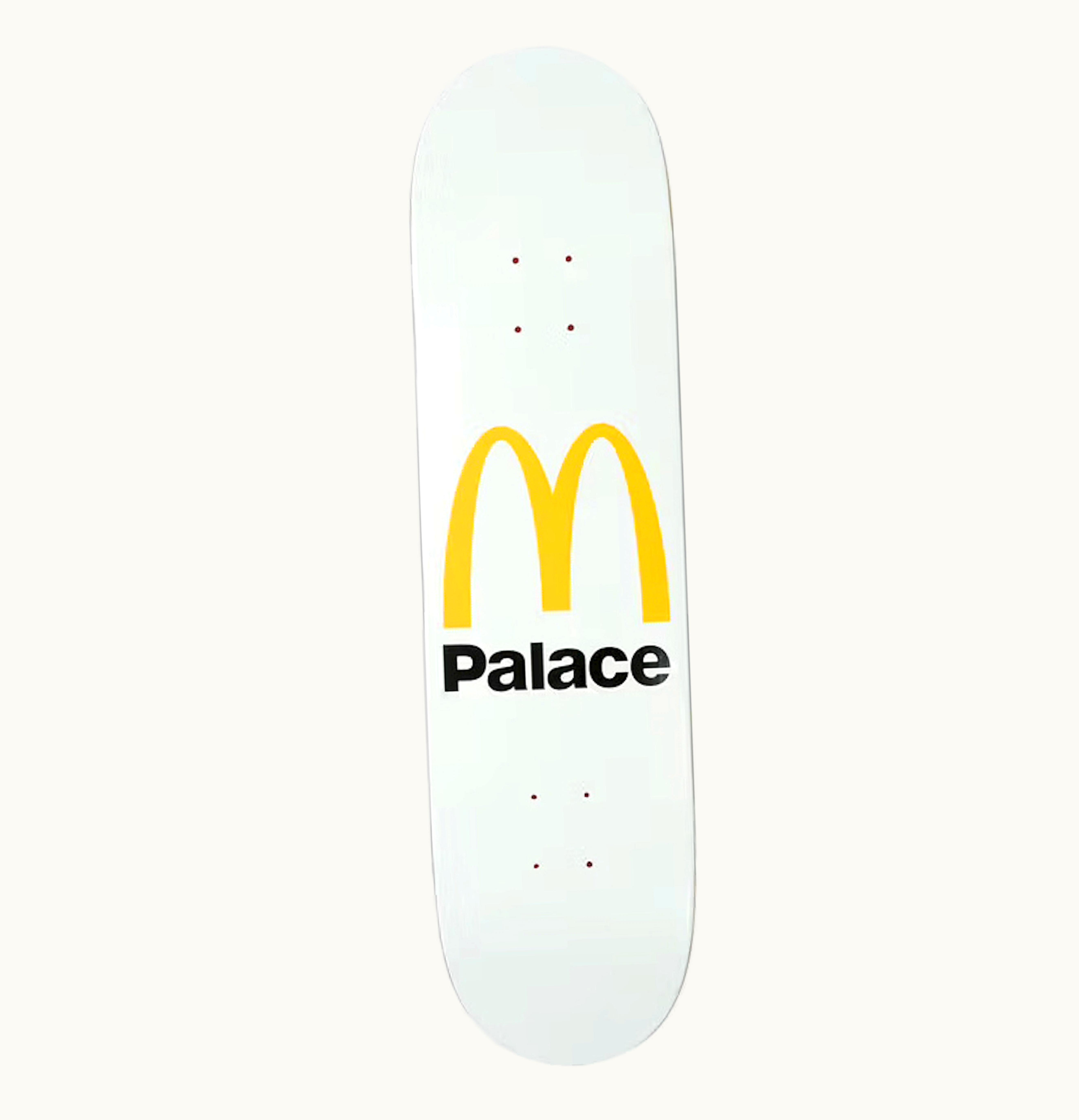 Palace Palace X McDonalds Logo Skateboard Deck White