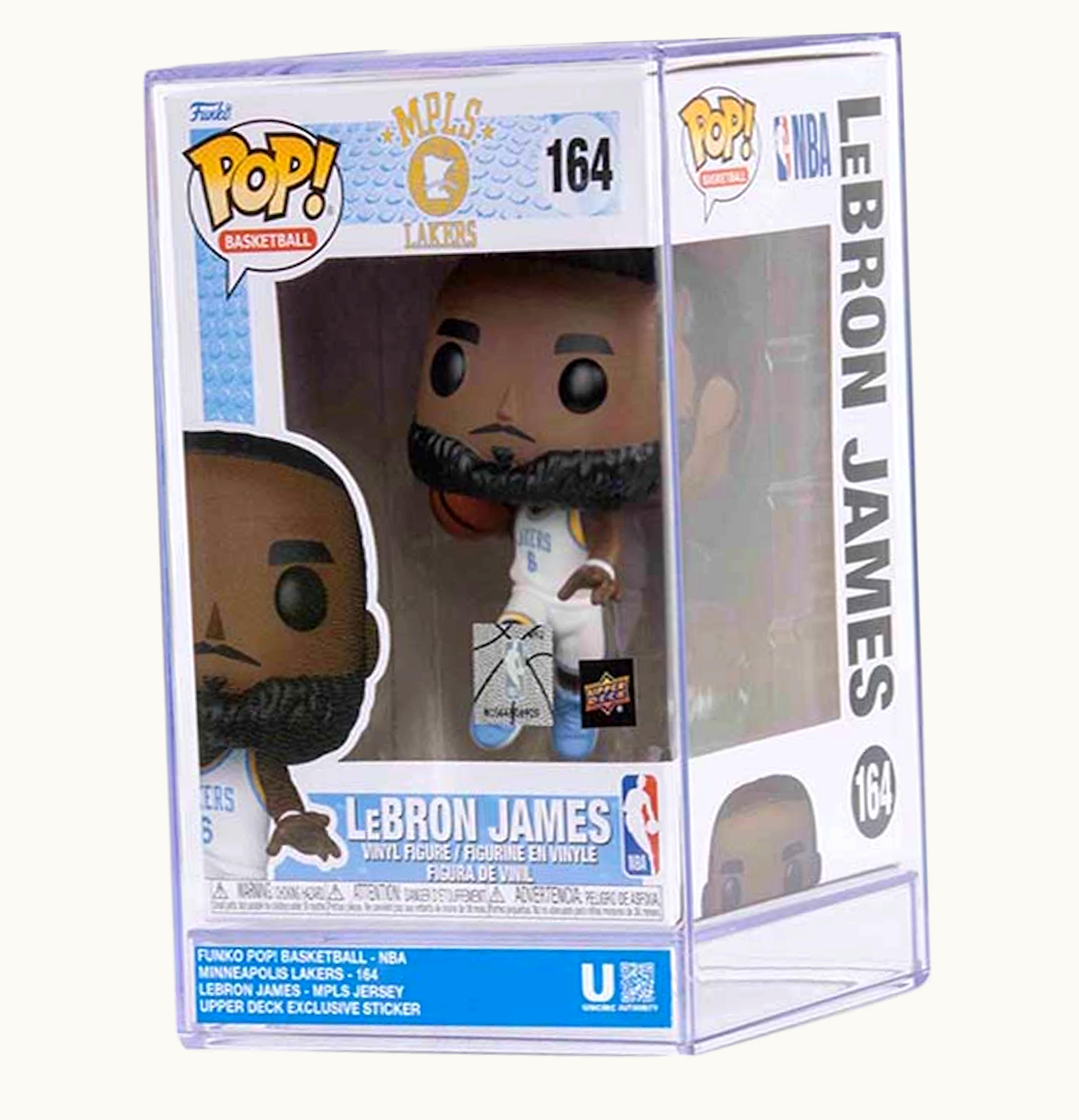 Funko Funko Pop Basketball NBA Mpls Lakers Lebron James Upper Deck Exclusive Figure 164