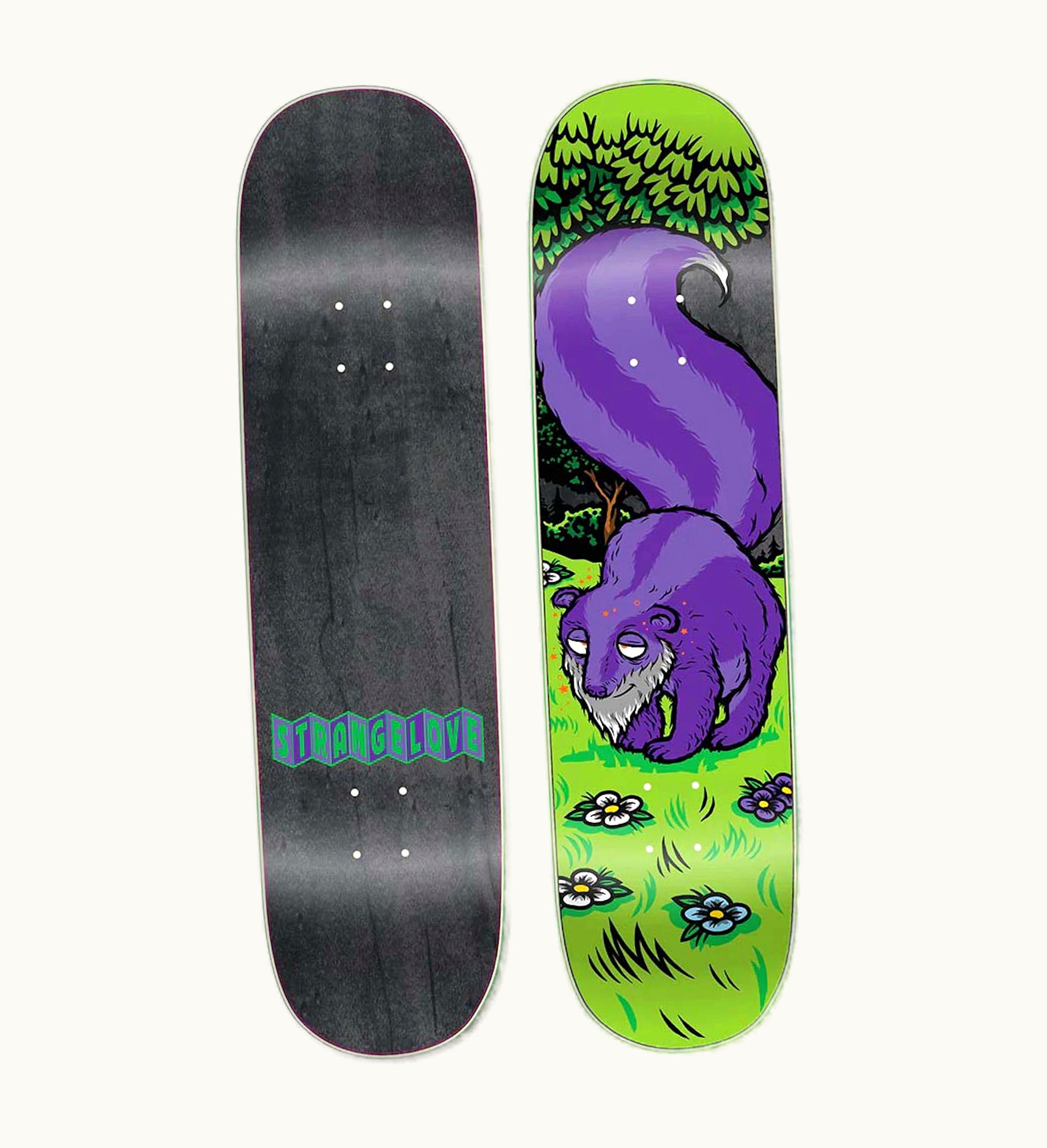 StrangeLove Strangelove Todd Bratrud Granddaddy Skateboard Deck Purple Skunk