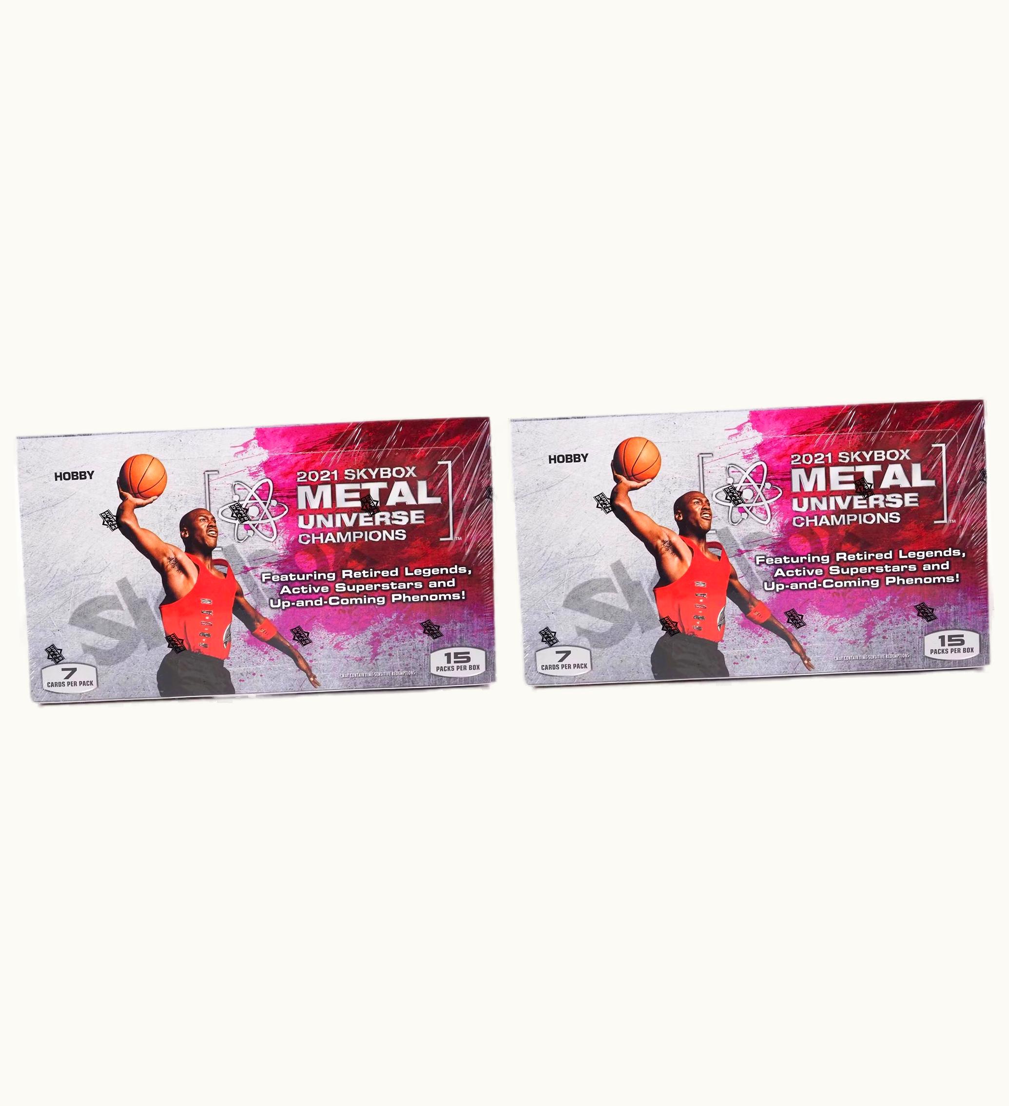 Upper Deck 2021 Upper Deck Skybox Metal Universe Champions Basketball Hobby Box 2x Lot