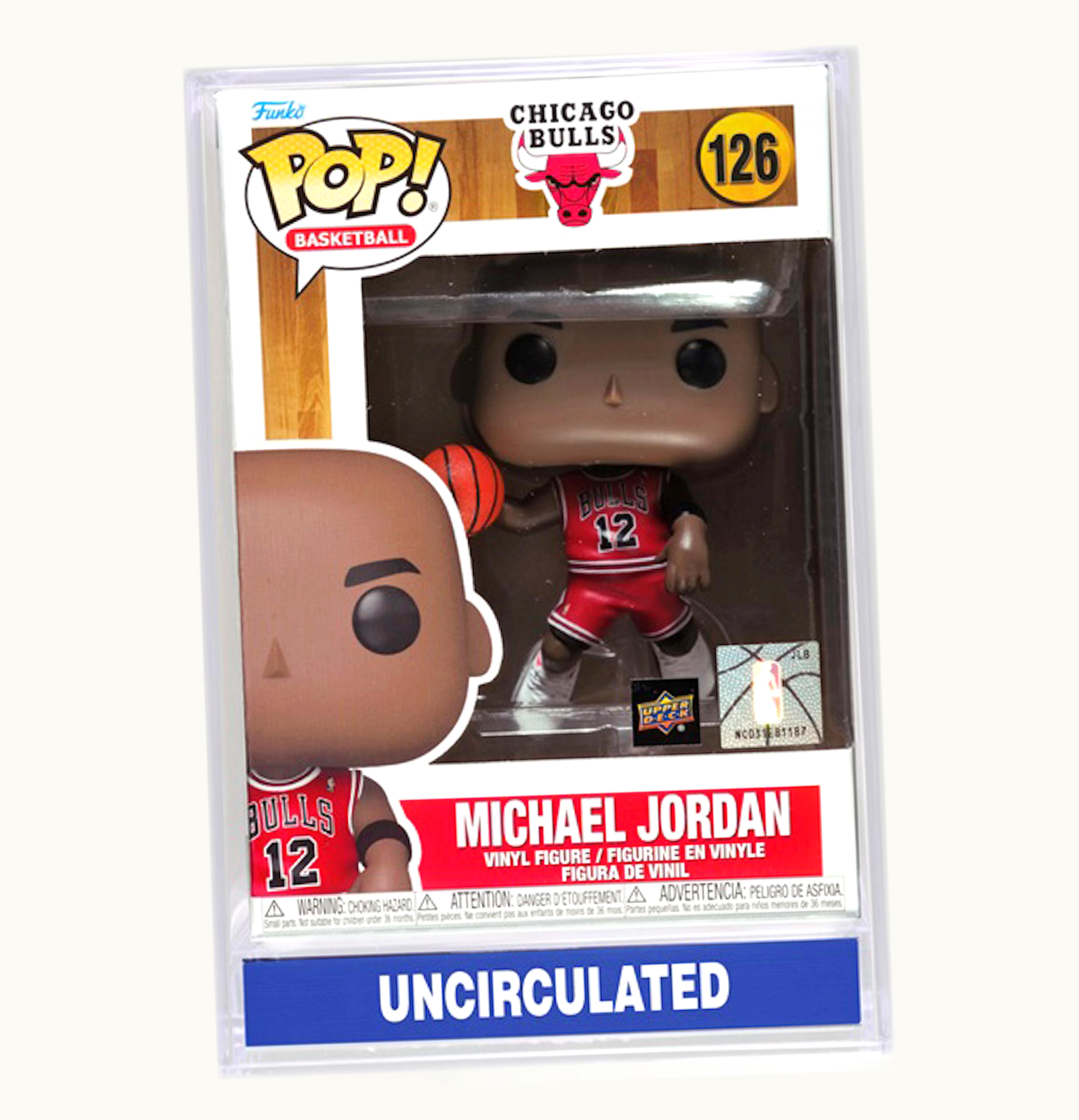 Funko Funko Pop Basketball Chicago Bulls Michael Jordan With Slabbed Case Upper Deck Exclusive Figure 126