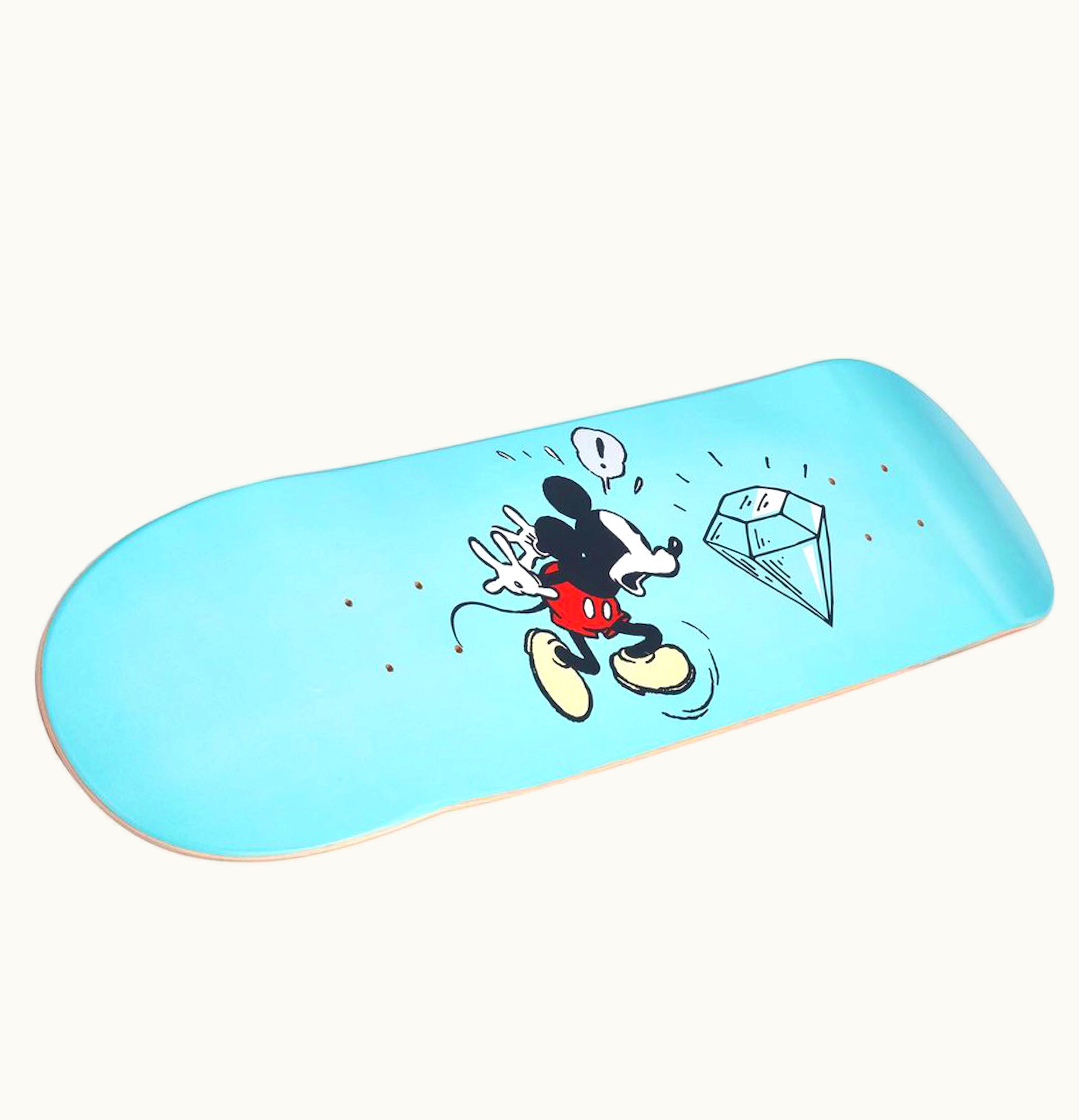 Diamond Supply Co. Diamond Supply Co. Diamond Supply Co X Disney Mickey Mouse Nordstrom Exclusive Skateboard Deck Tiffany Blue