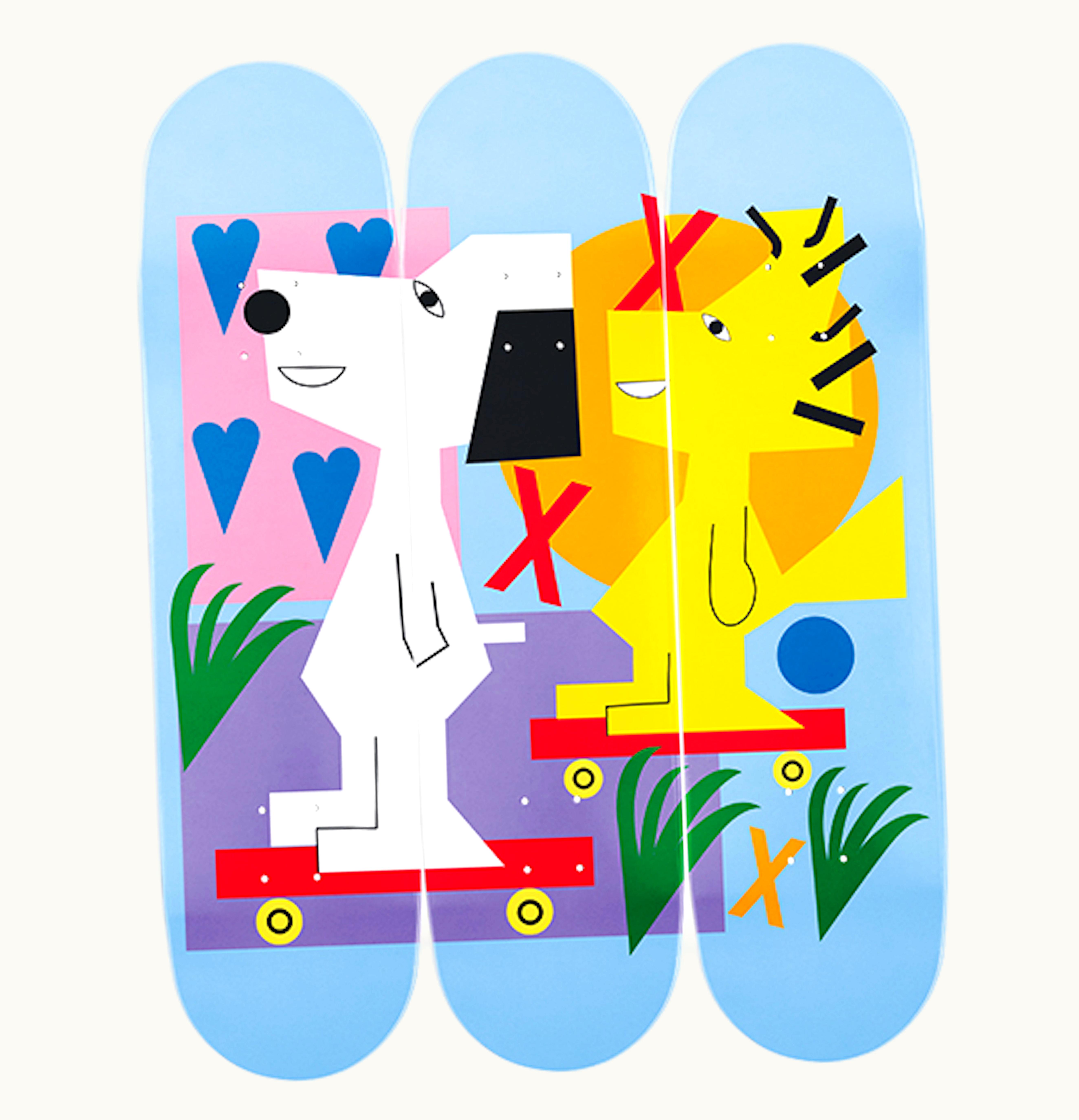 The Skateroom The Skateroom Nina Chanel Peanuts Skate Deck Set Of 3 Edition Of 100