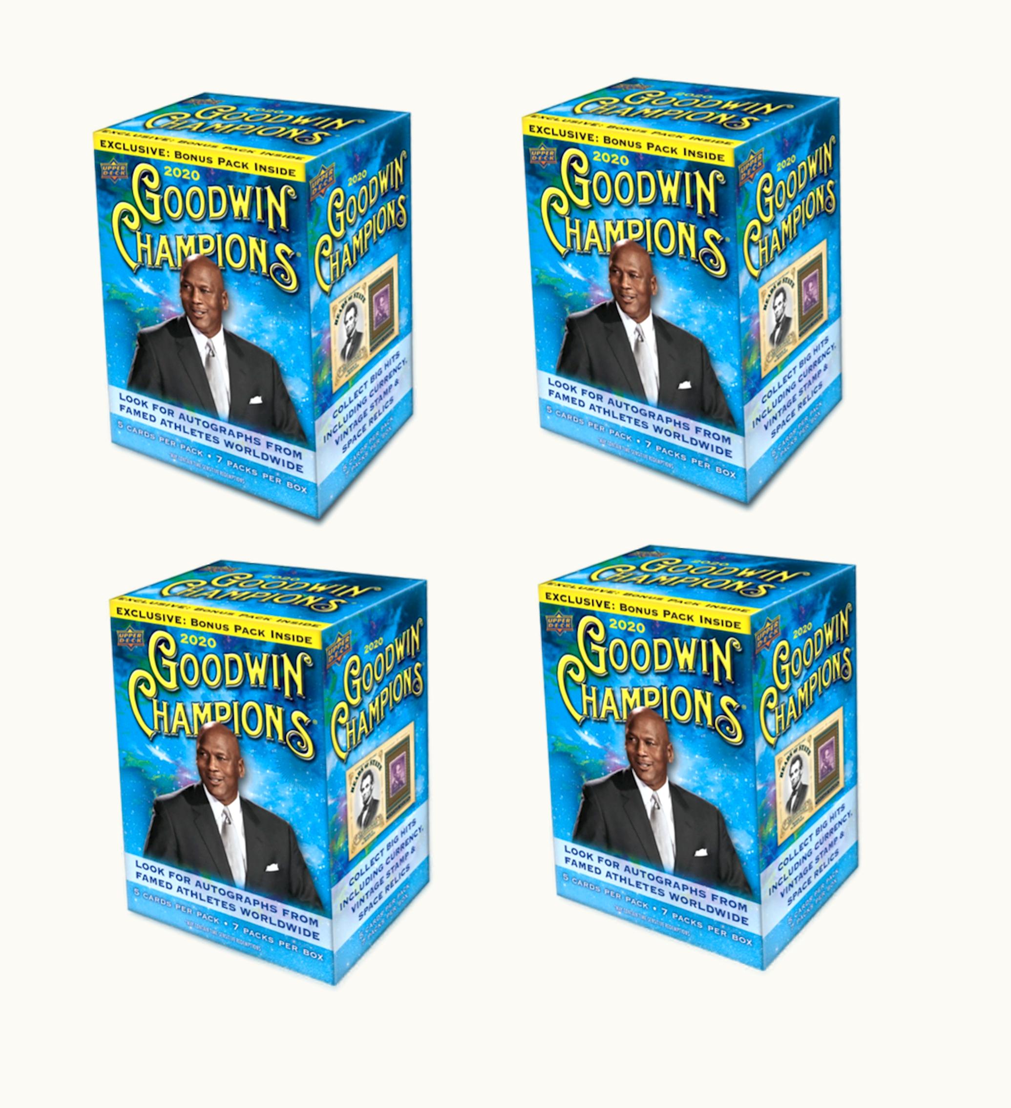 Upper Deck 2020 Upper Deck Goodwin Champions Blaster Box 4x Lot