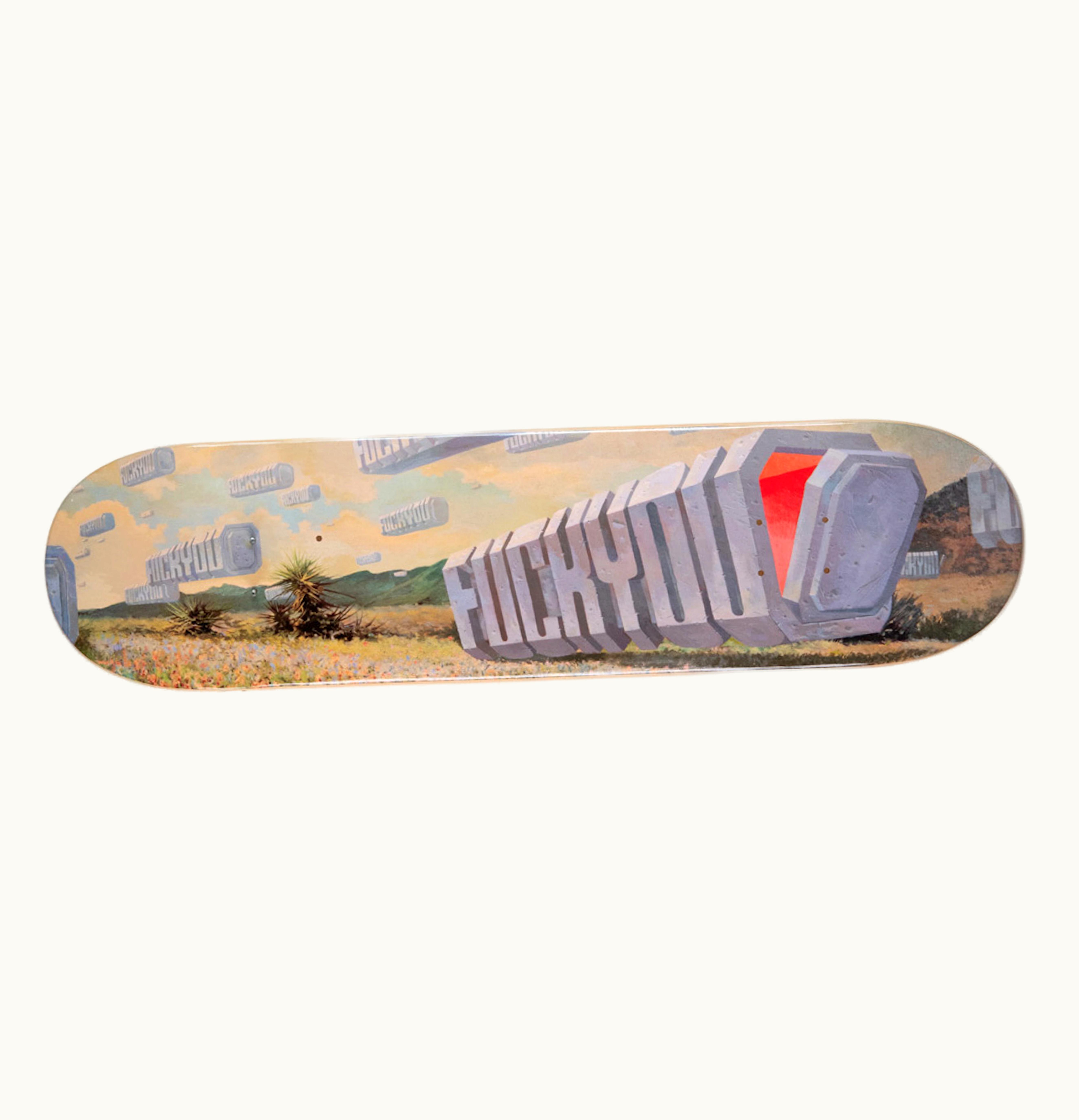 Wayne White Wayne White Fuck You Invasion Skateboard Deck Signed Edition Of 150