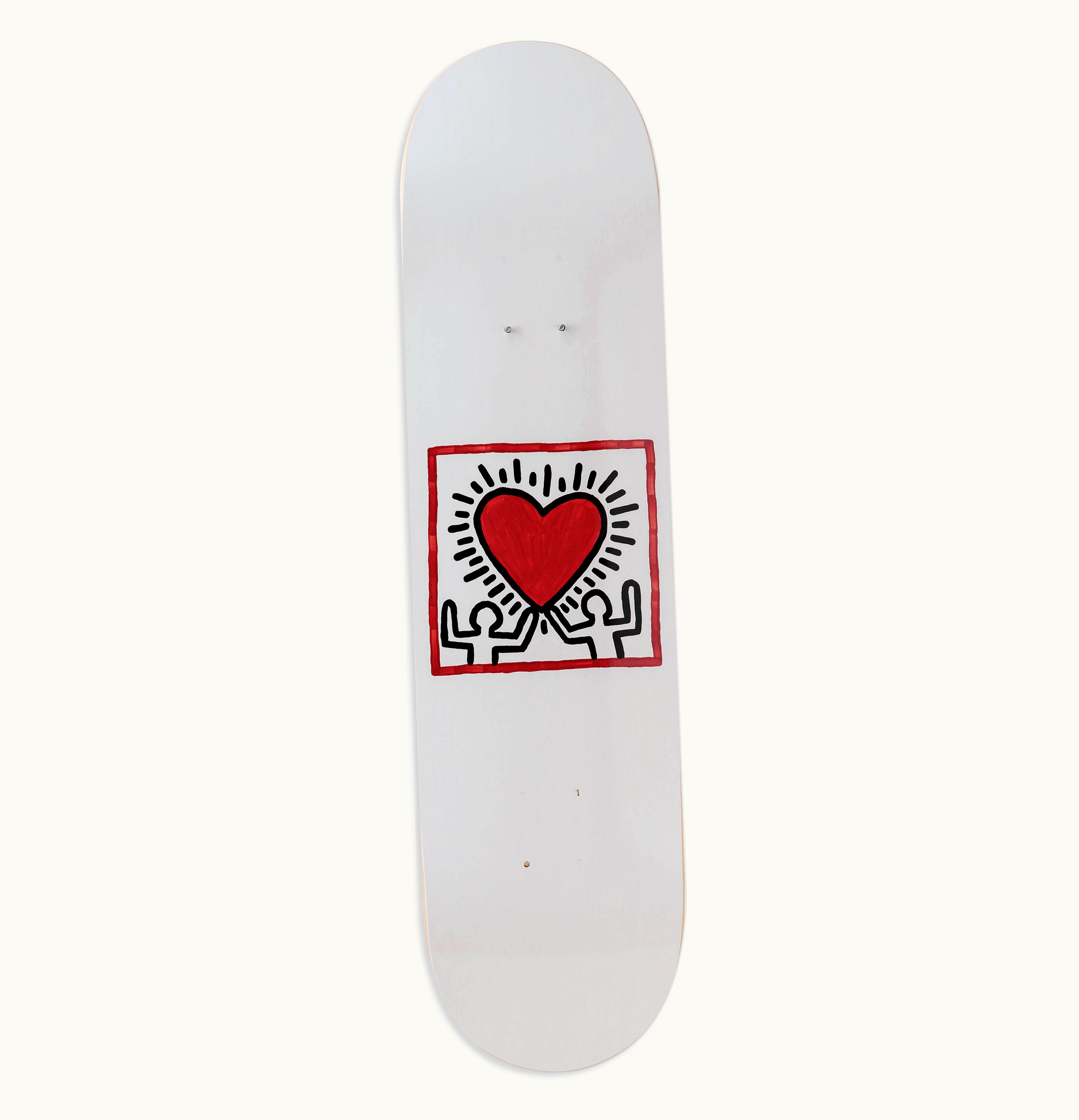 Keith Haring Keith Haring Untitled Skateboard Deck Red