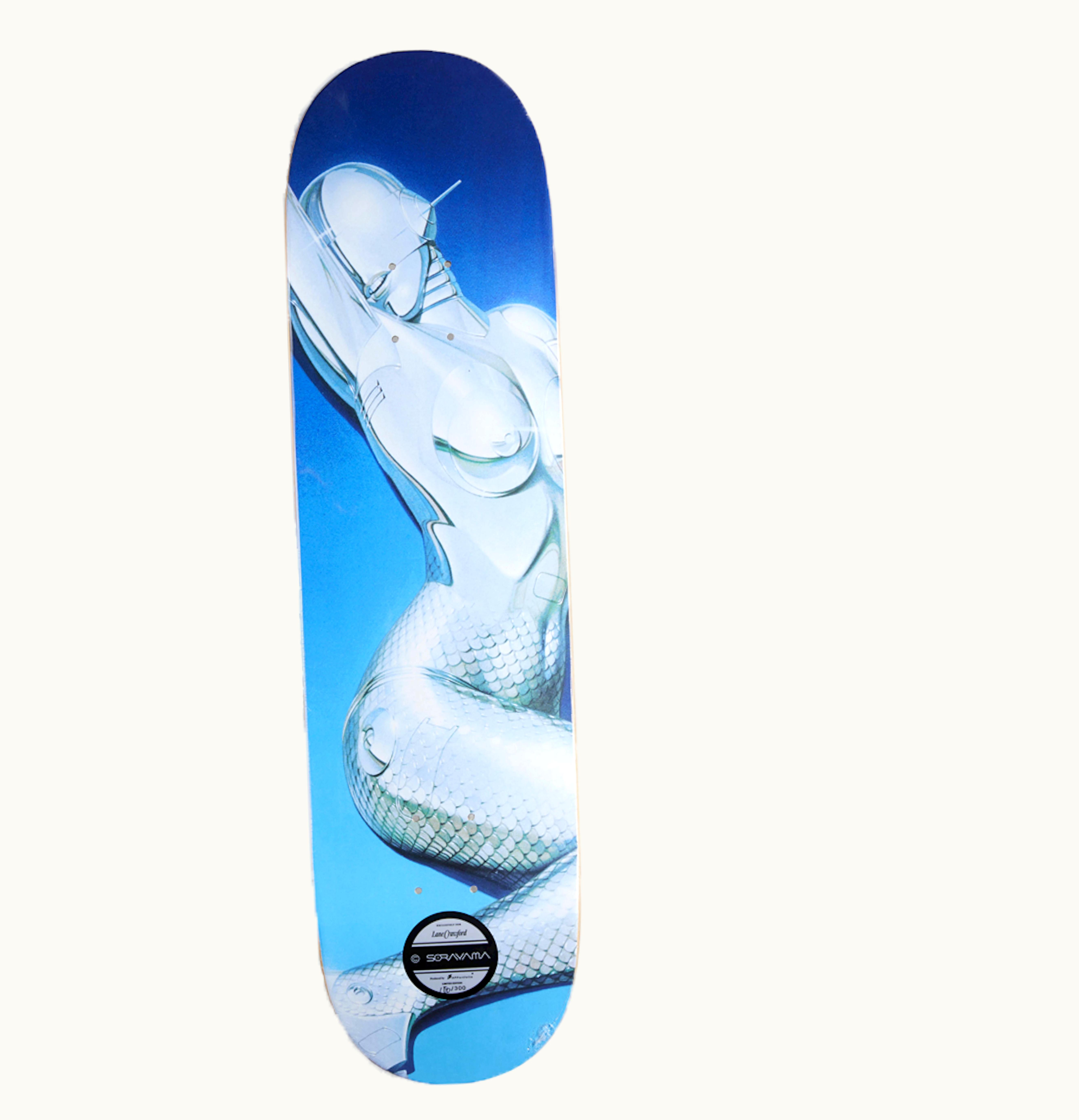 Hajime Sorayama Hajime Sorayama Sorayama X Lane Crawford Sexy Robot Skateboard Deck Blue