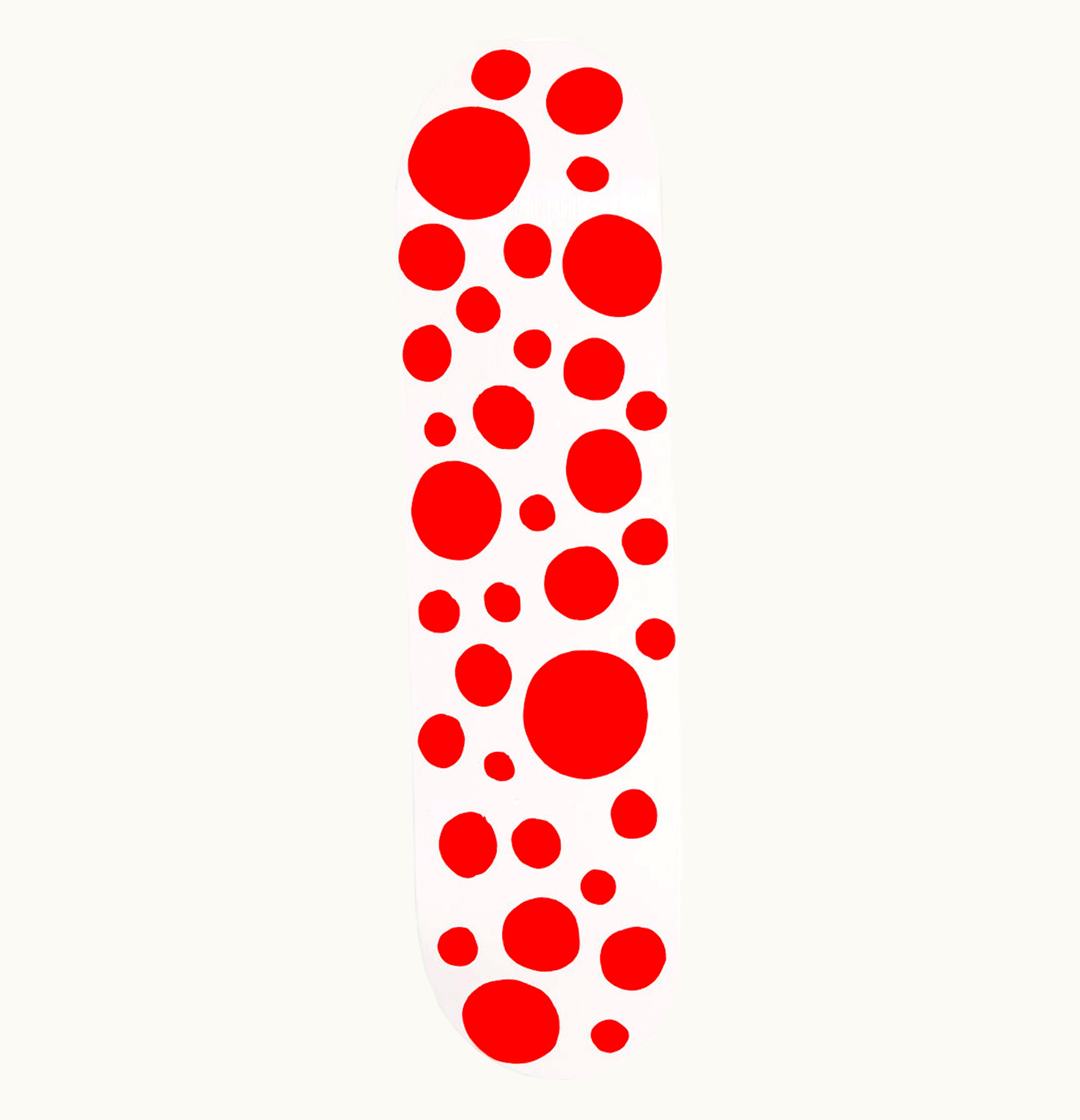 Yayoi Kusama Yayoi Kusama Red Dots Skateboard Deck Large Dots