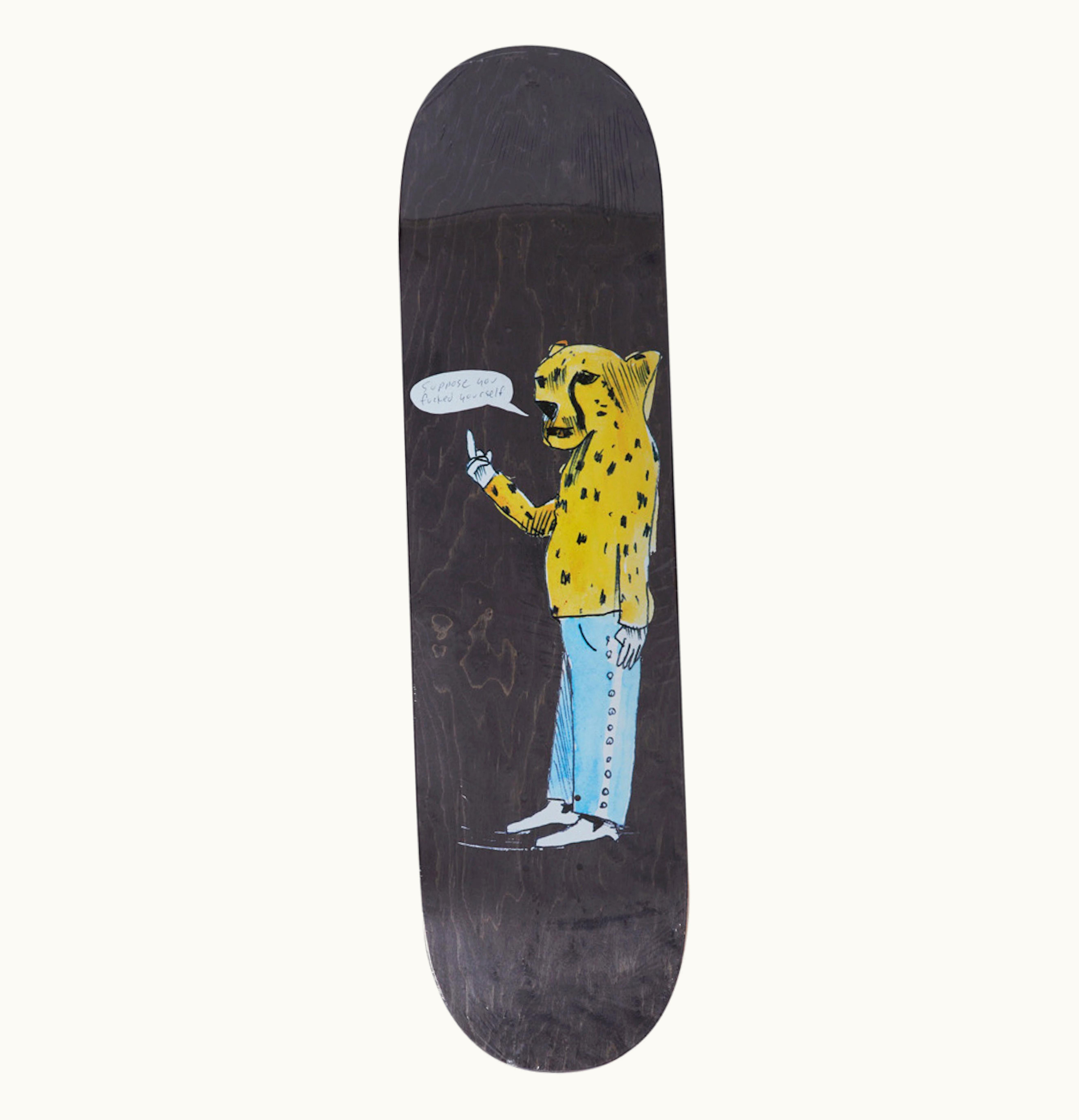 Supreme Supreme Neil Blender Cheetah Skateboard Deck Black