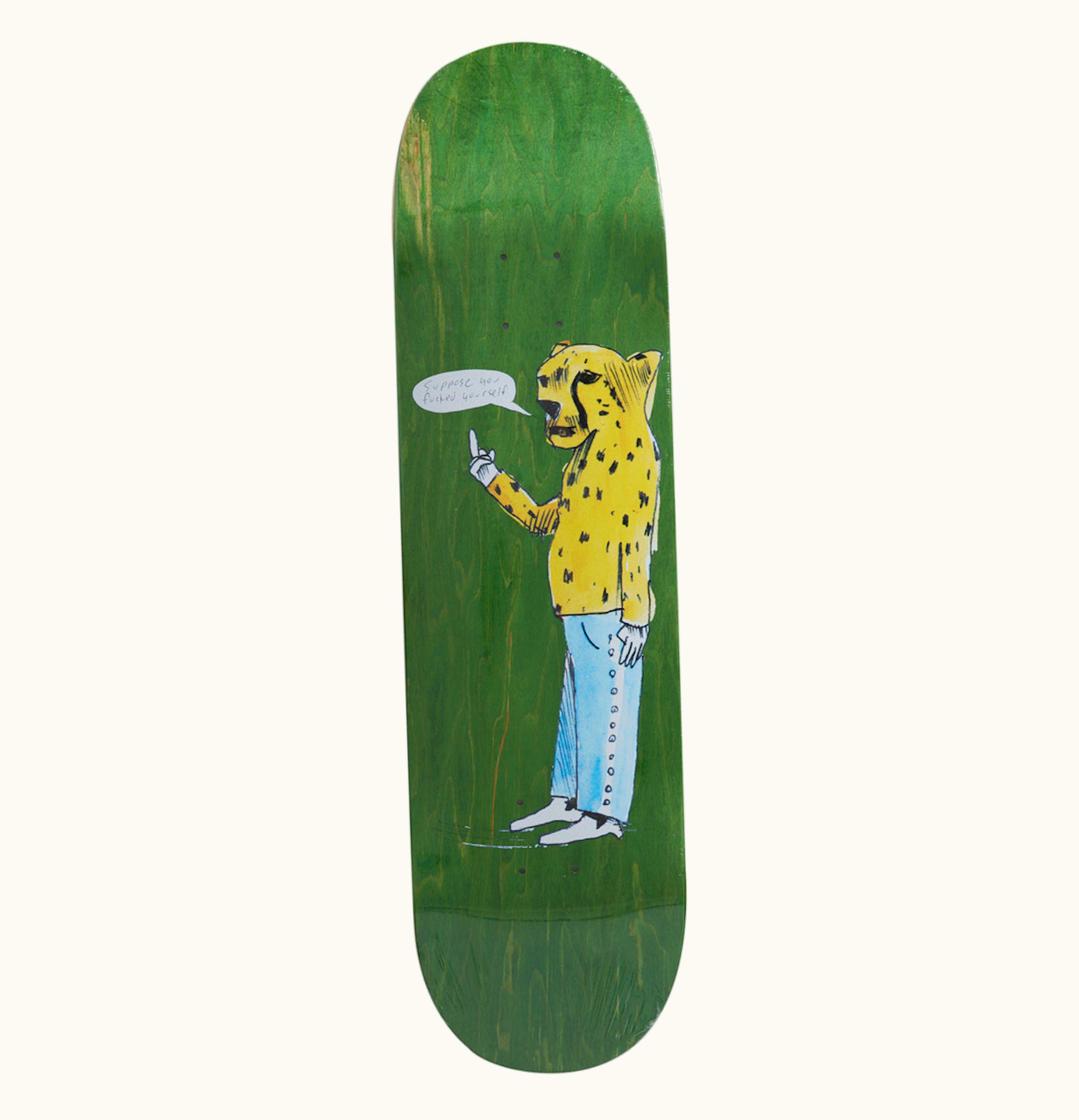 Supreme Supreme Neil Blender Cheetah Skateboard Deck Green