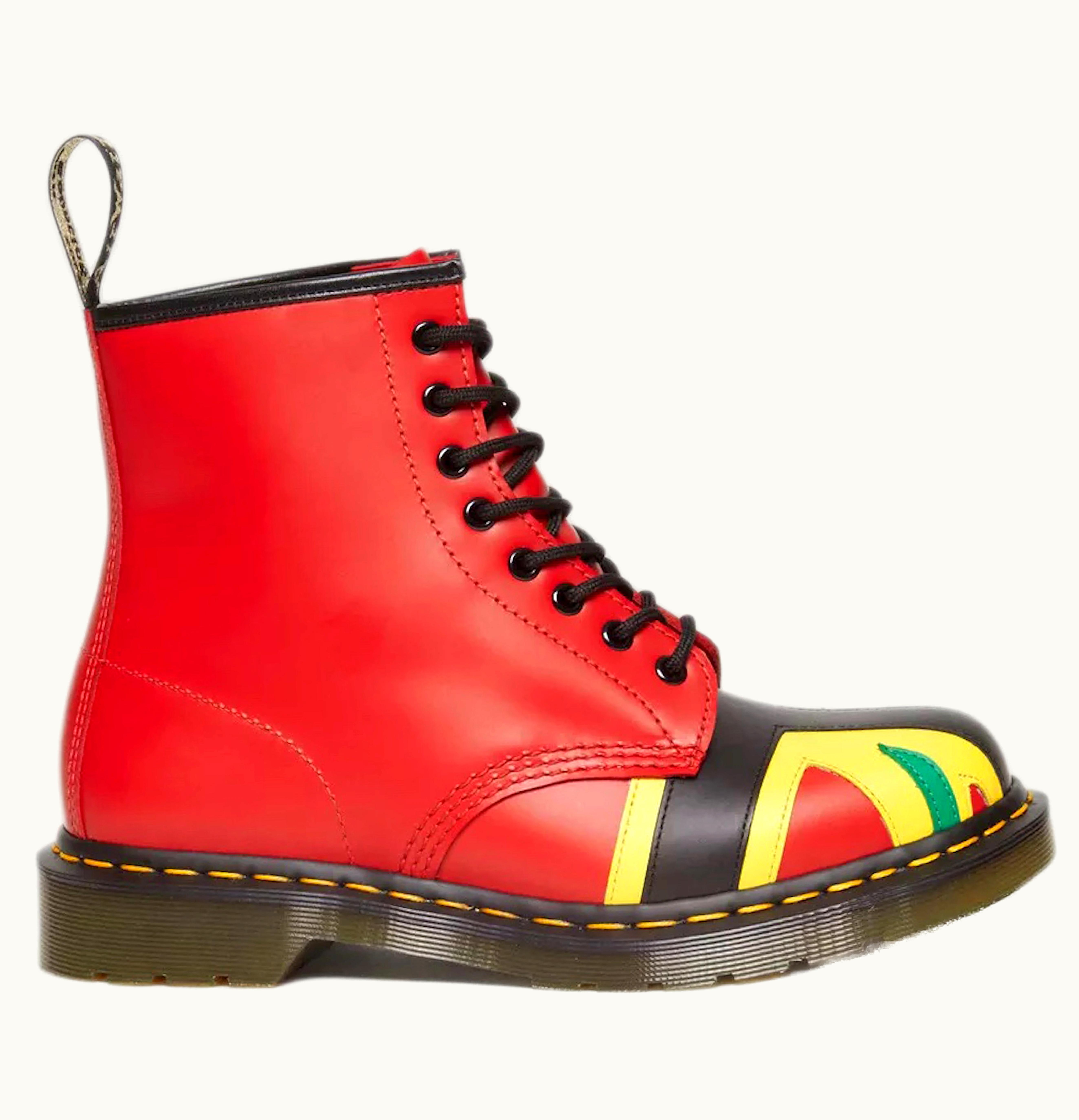 Dr. Martens Dr. Martens Dr Martens 1460 Boot Denim Tears Red