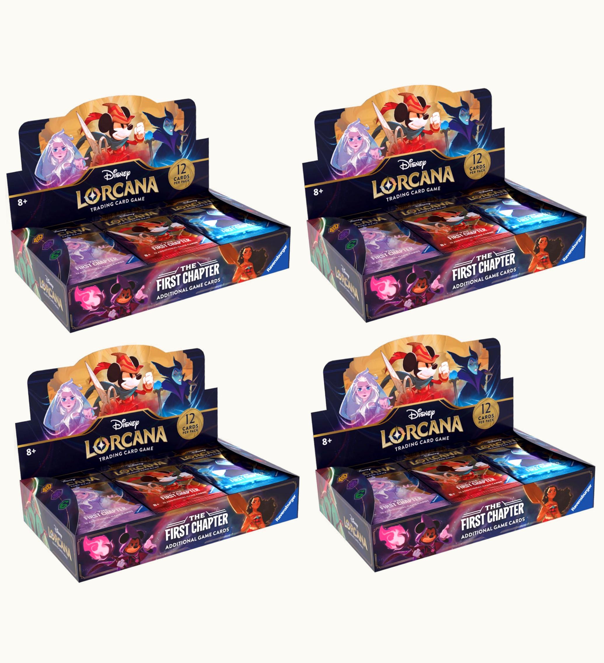 Disney Lorcana TCG Disney Lorcana TCG The First Chapter Booster Box 4x Lot