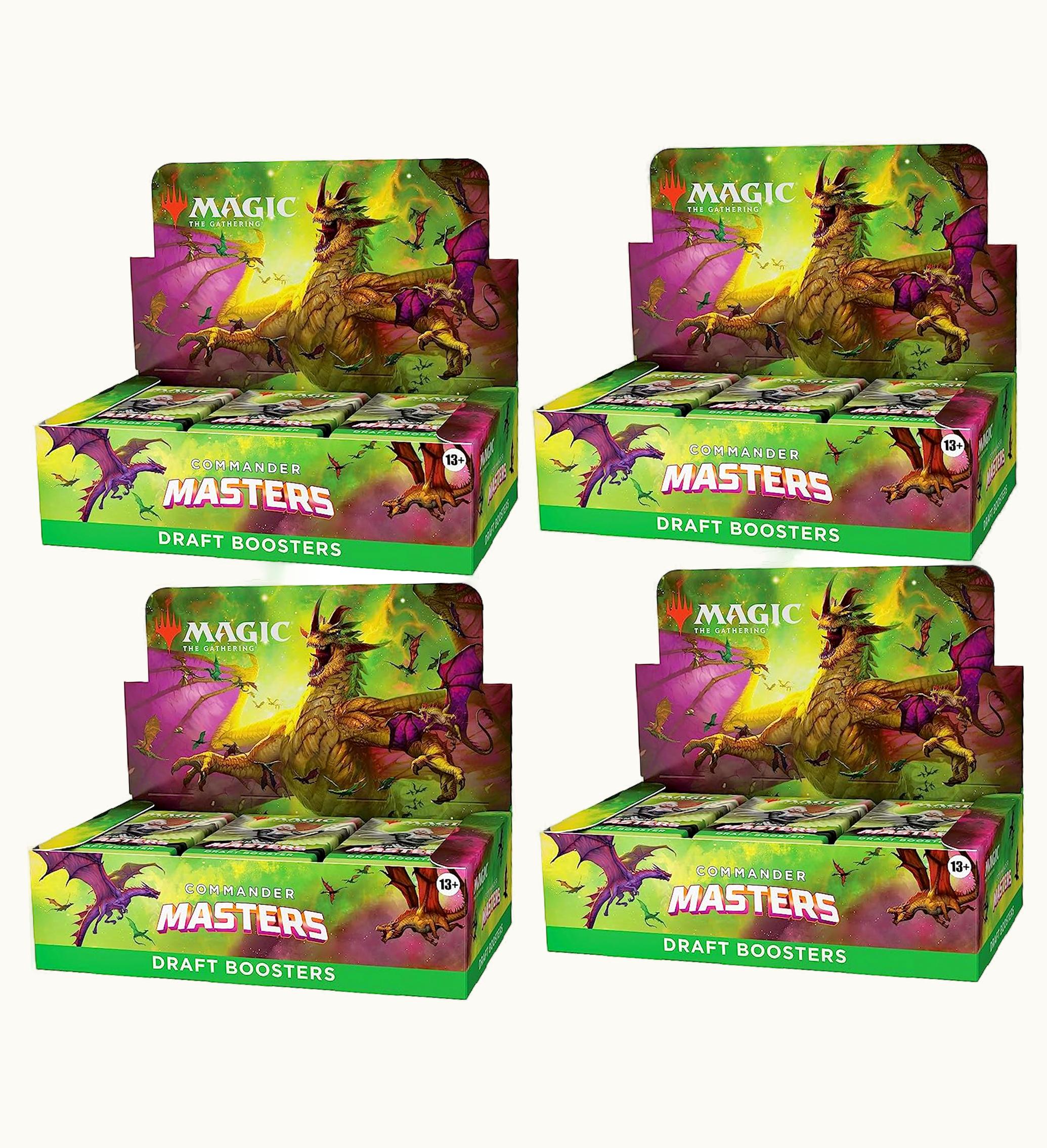 Magic: The Gathering TCG Magic: The Gathering TCG Magic The Gathering TCG Commander Master Draft Booster Box 4x Lot