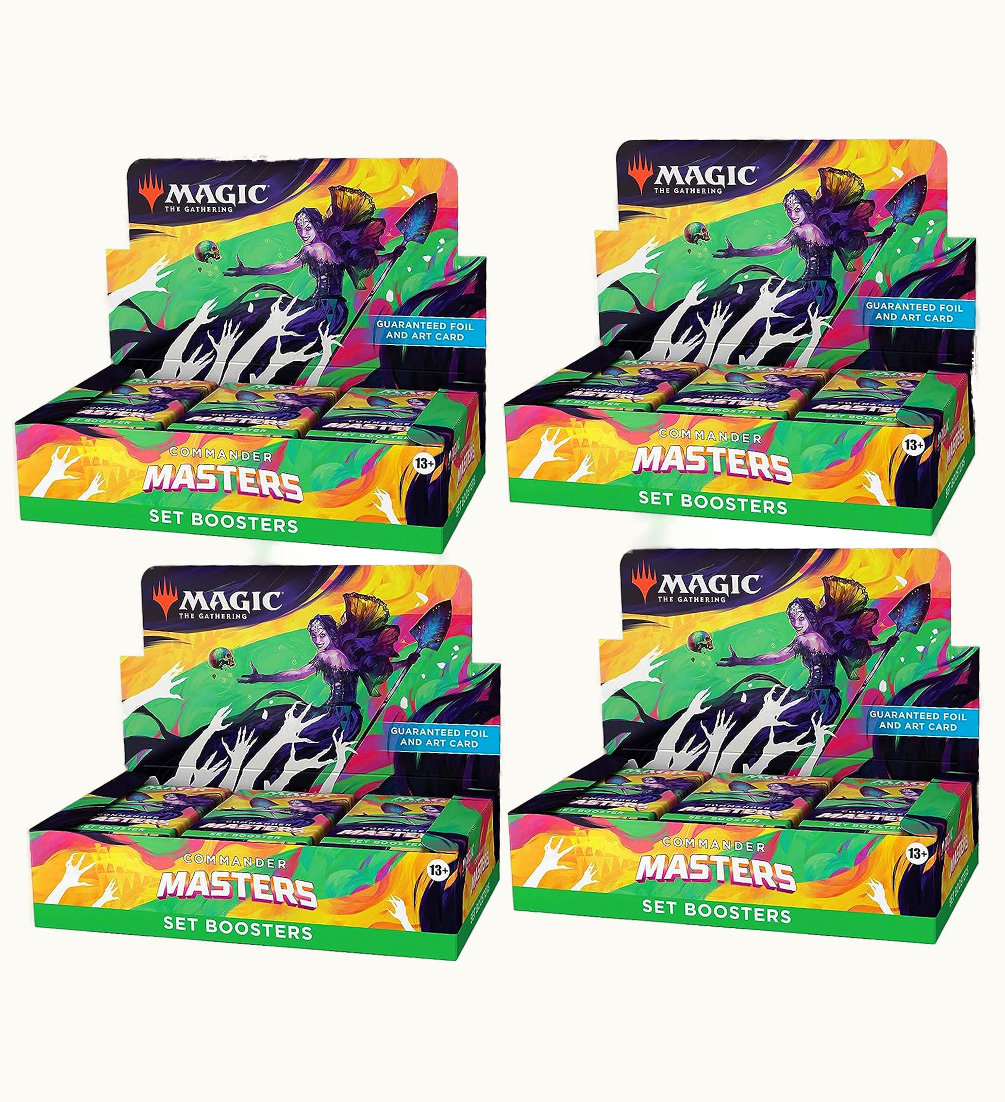 Magic: The Gathering TCG Magic: The Gathering TCG Magic The Gathering TCG Commander Master Set Booster Box 4x Lot