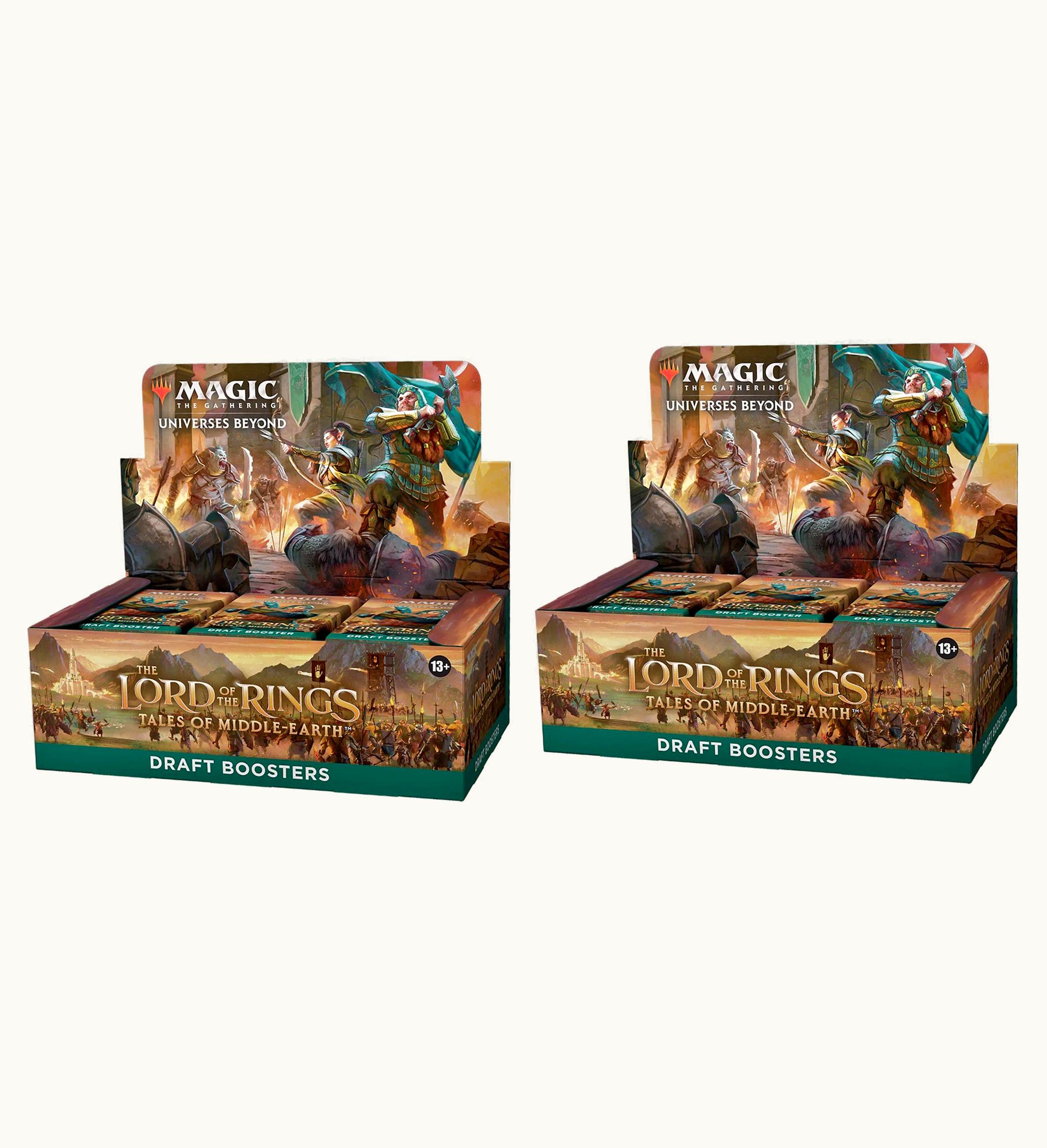 Magic: The Gathering TCG Magic: The Gathering TCG Magic The Gathering TCG The Lord Of The Rings Tales Of Middle Earth Draft Booster Box 2x Lot