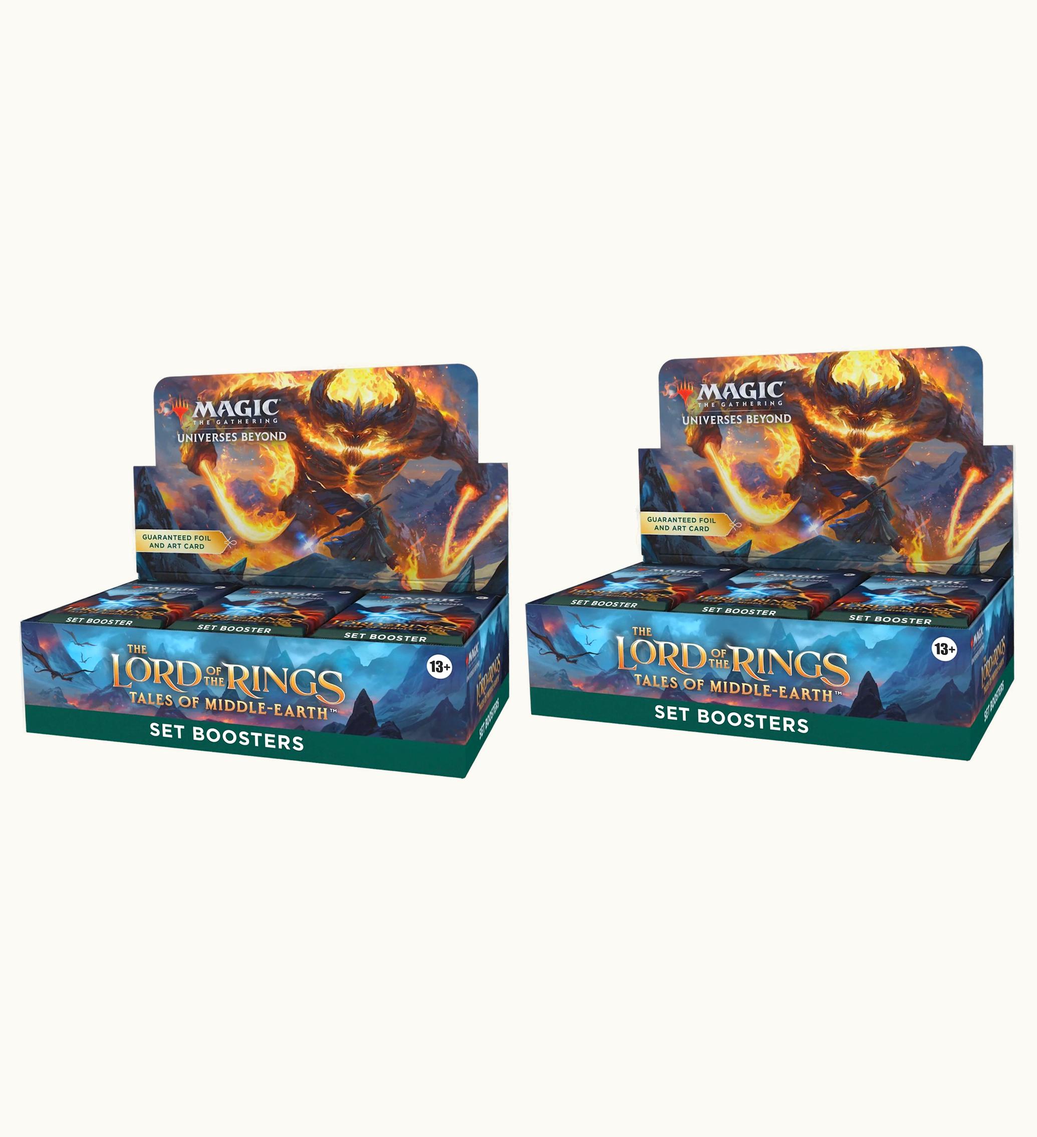 Magic: The Gathering TCG Magic: The Gathering TCG Magic The Gathering TCG The Lord Of The Rings Tales Of Middle Earth Set Booster Box 2x Lot