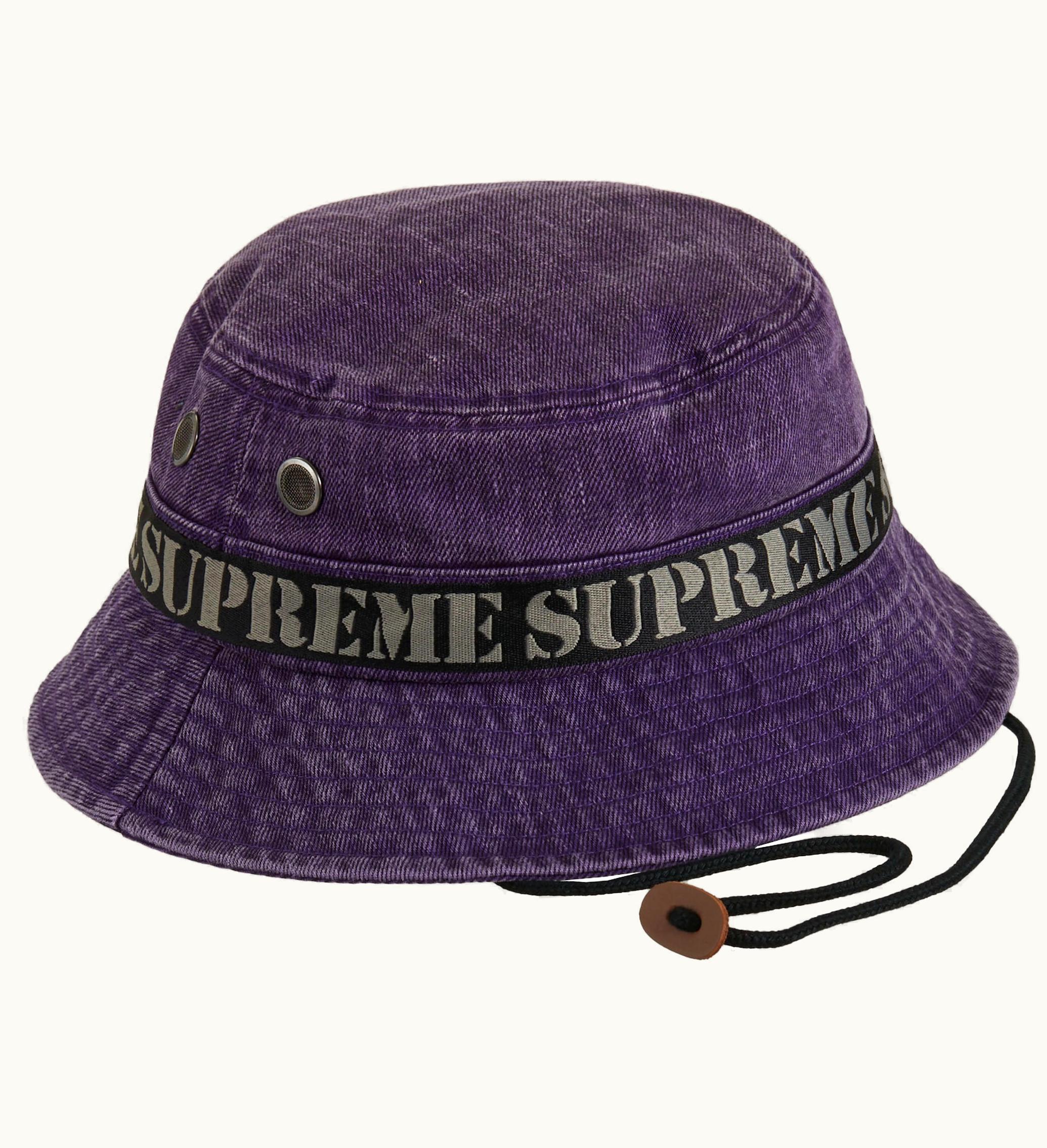 Supreme Supreme Stencil Webbing Boonie Purple
