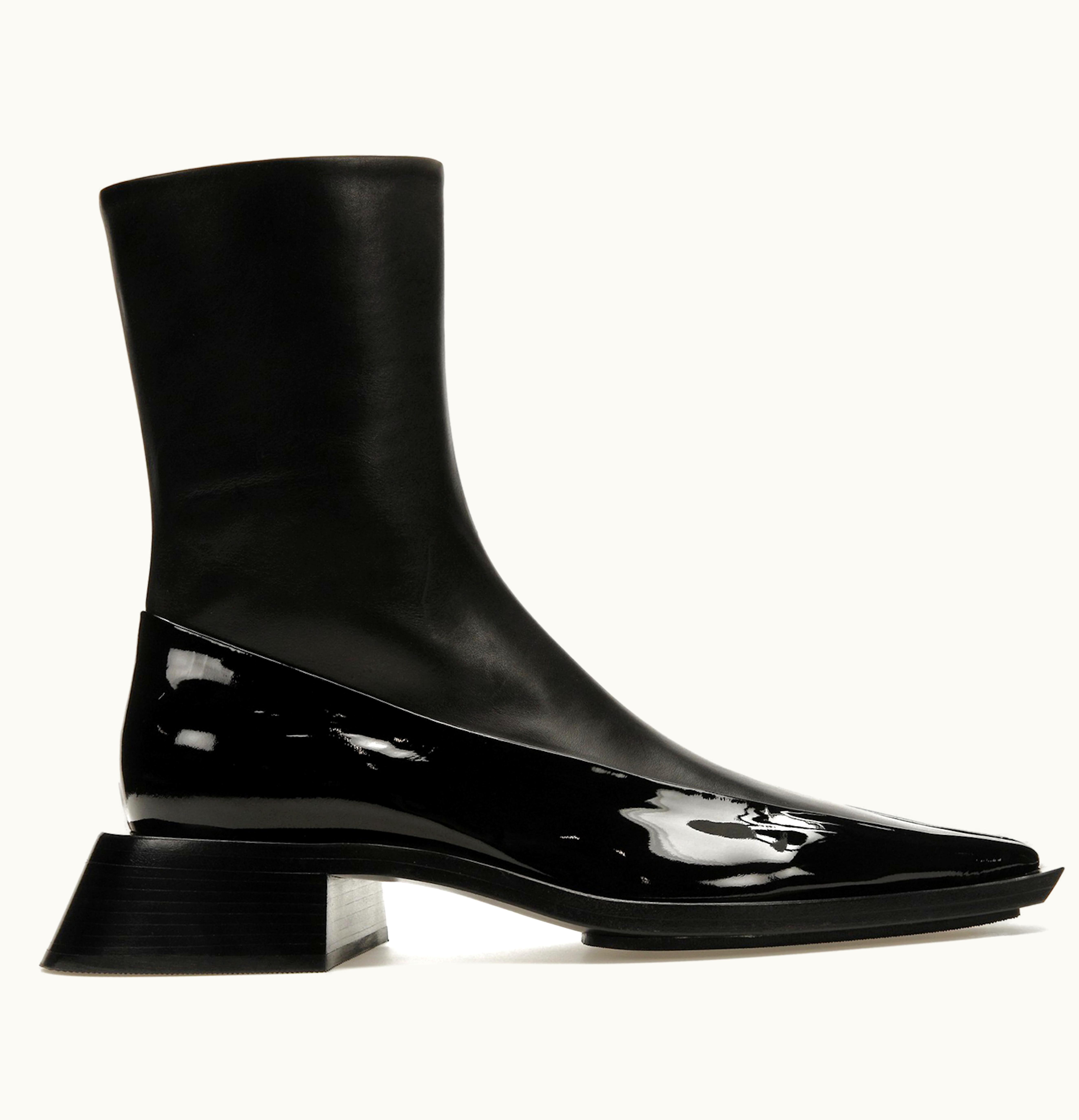 Mugler Mugler H M Ankle Boots Black Leather