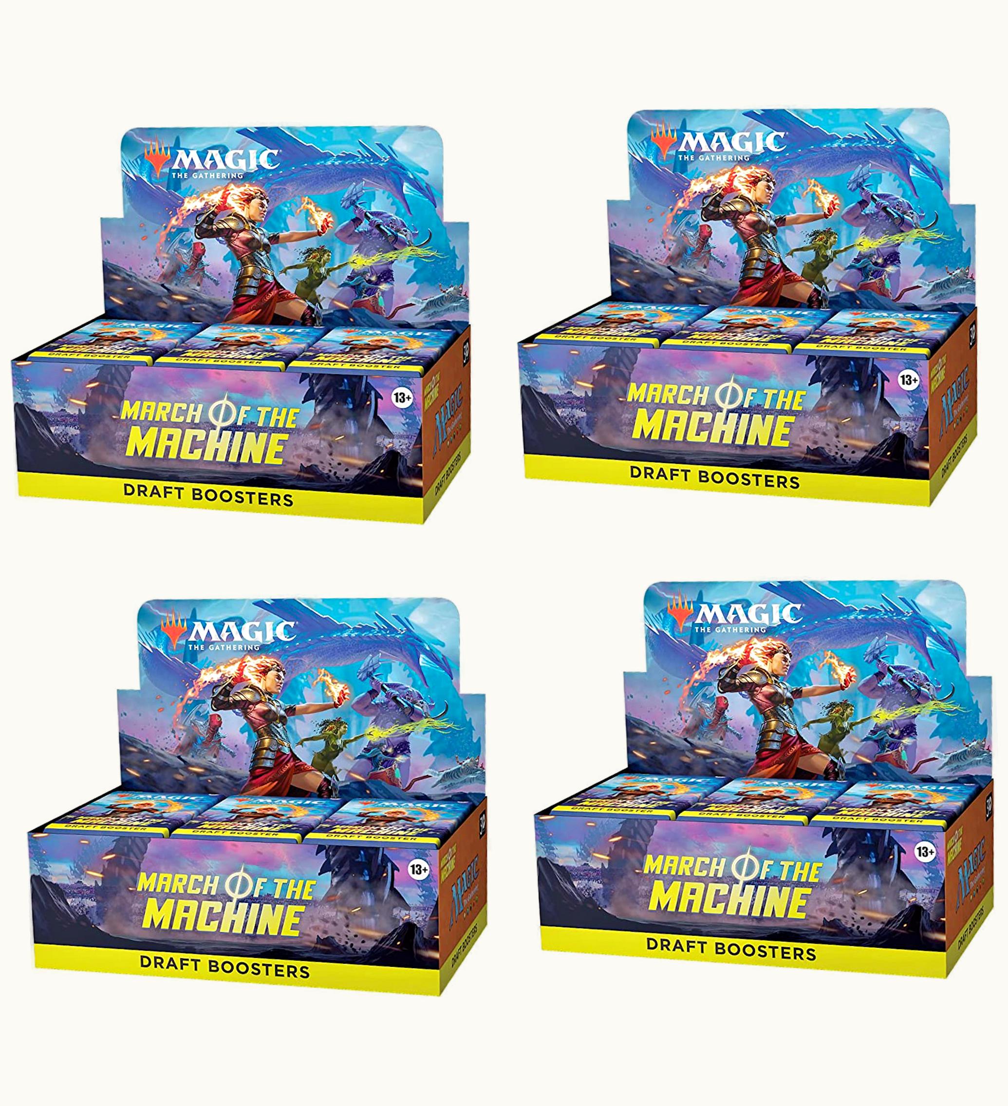 Magic: The Gathering TCG Magic: The Gathering TCG Magic The Gathering TCG March Of The Machine Draft Booster Box 4x Lot