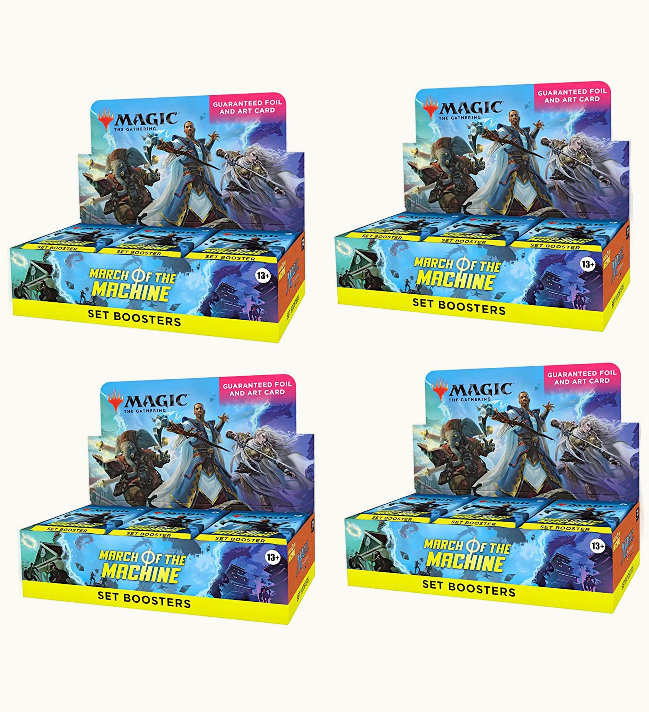 Magic: The Gathering TCG Magic: The Gathering TCG Magic The Gathering TCG March Of The Machine Set Booster Box 4x Lot