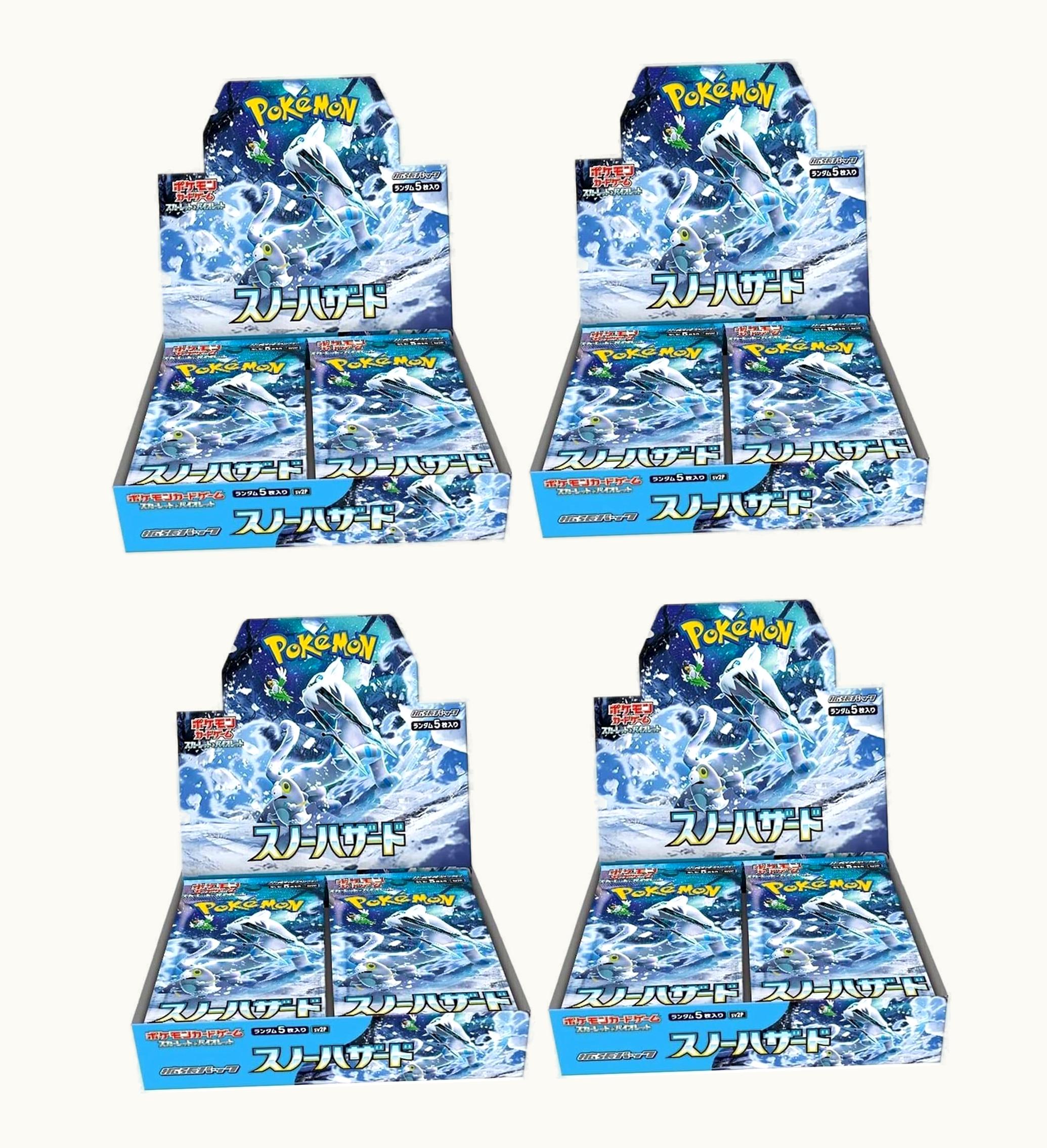 Pokemon Pokemon TCG Scarlet Violet Expansion Pack Snow Hazard Booster Box Japanese 4x Lot
