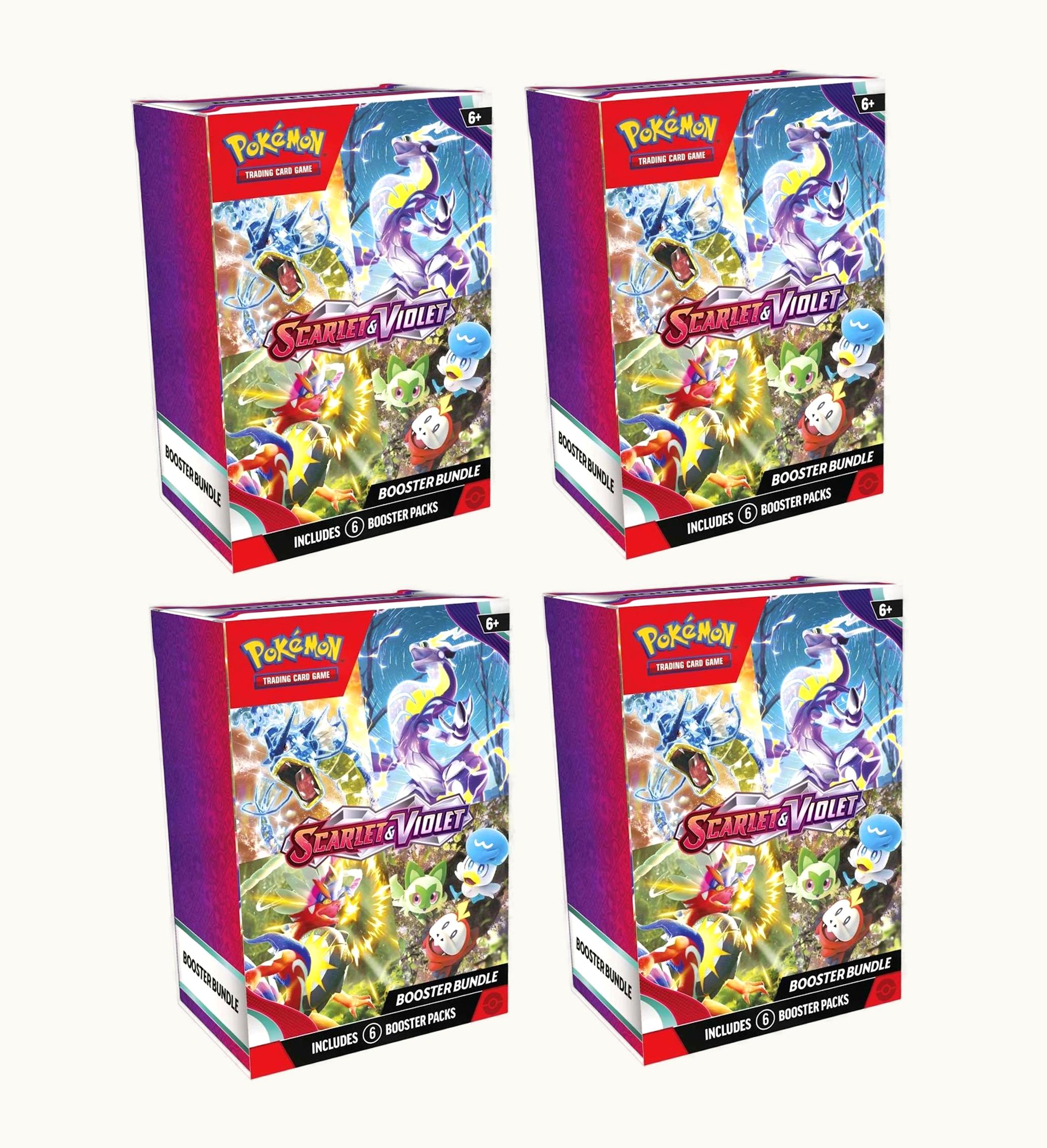 Pokemon Pokemon TCG Scarlet Violet Booster Bundle 4x Lot