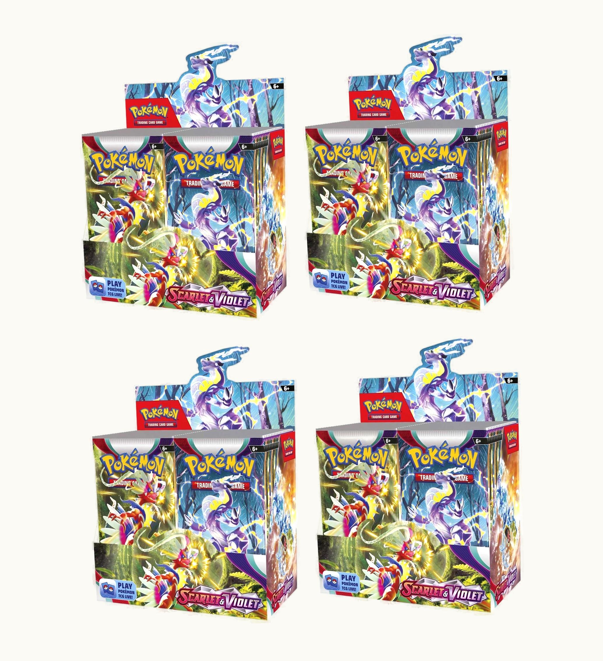 Pokemon Pokemon TCG Scarlet Violet Booster Box 4x Lot
