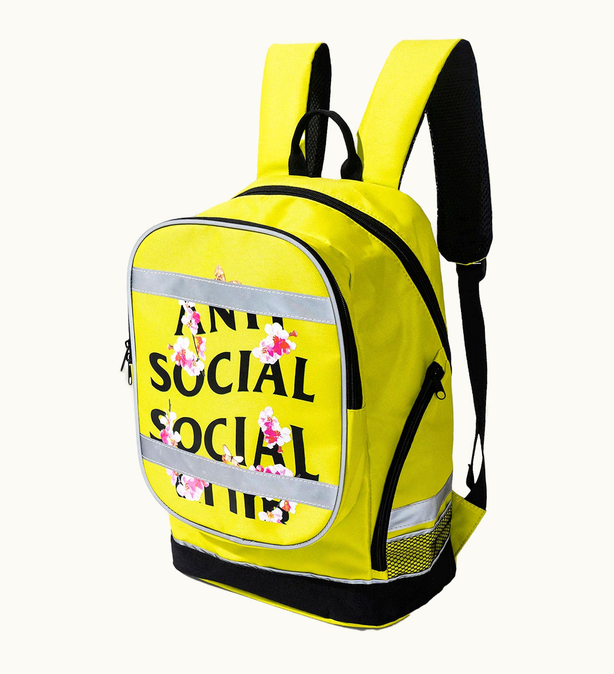 Anti Social Social Club Kkoch 3m High Visibility Backpack Neon