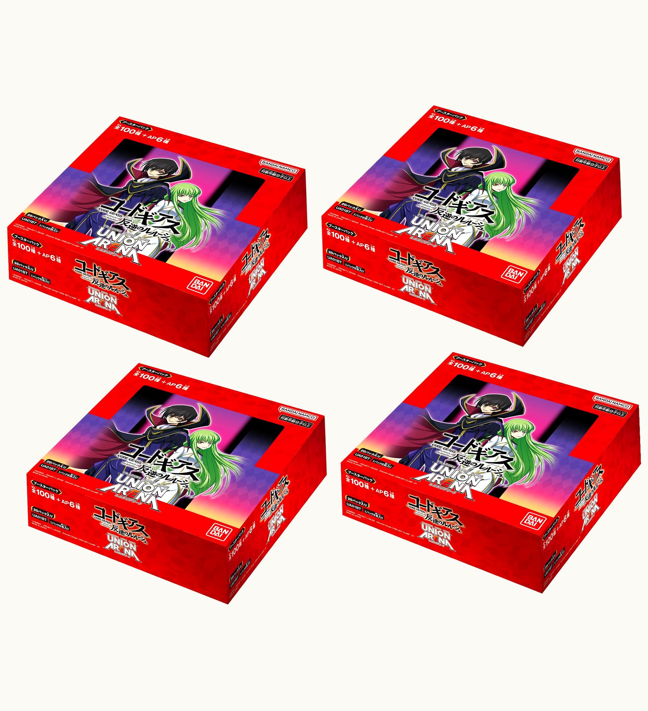 Bandai Bandai Union Arena Code Geass Lelouch Of The Rebellion Booster Box Japanese 4x Lot