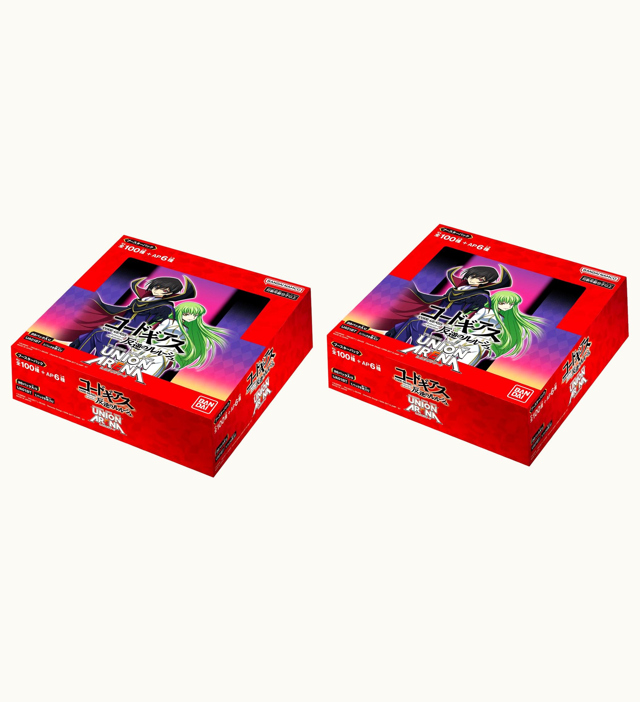 Bandai Bandai Union Arena Code Geass Lelouch Of The Rebellion Booster Box Japanese 2x Lot