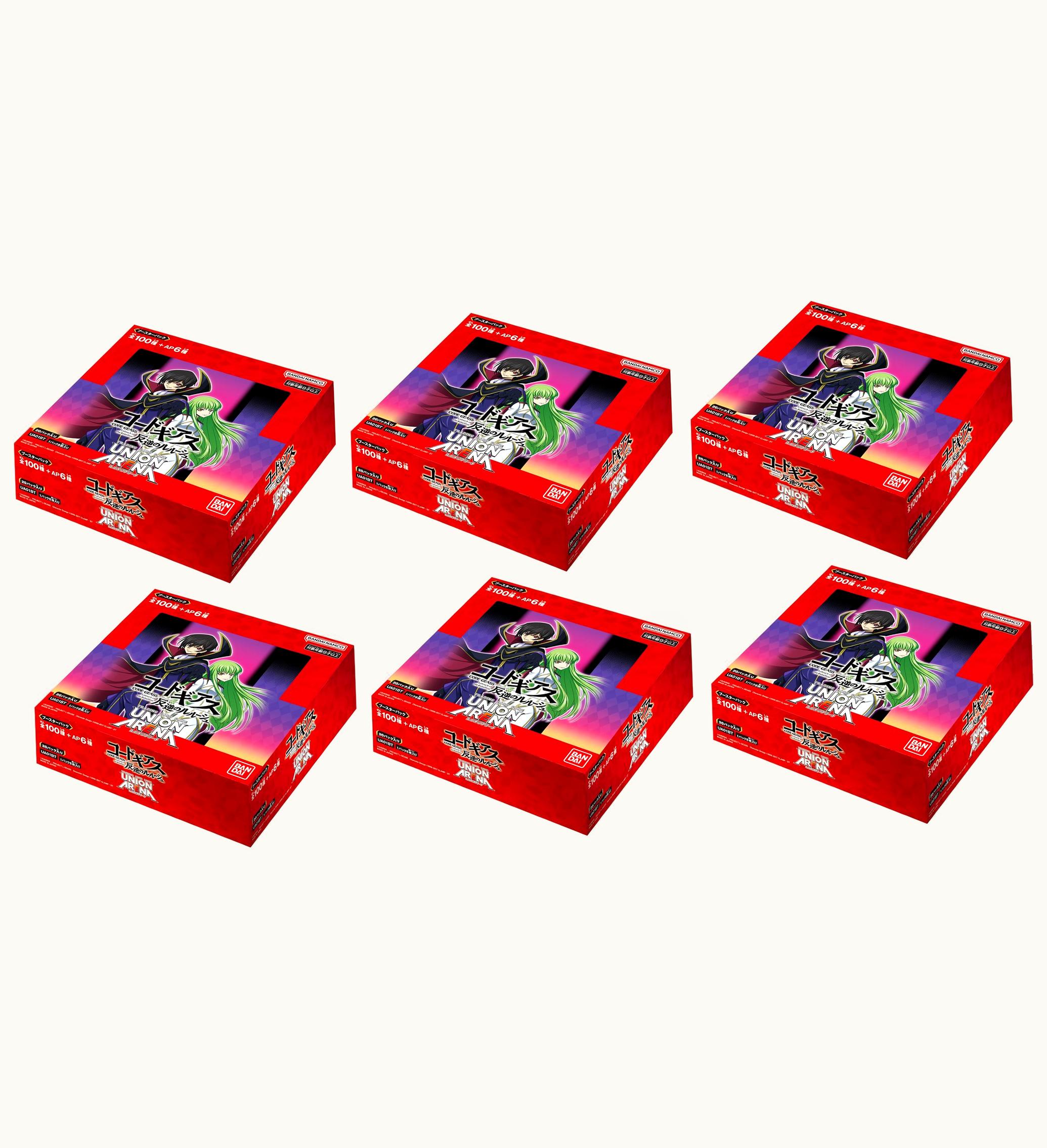 Bandai Bandai Union Arena Code Geass Lelouch Of The Rebellion Booster Box Japanese 6x Lot