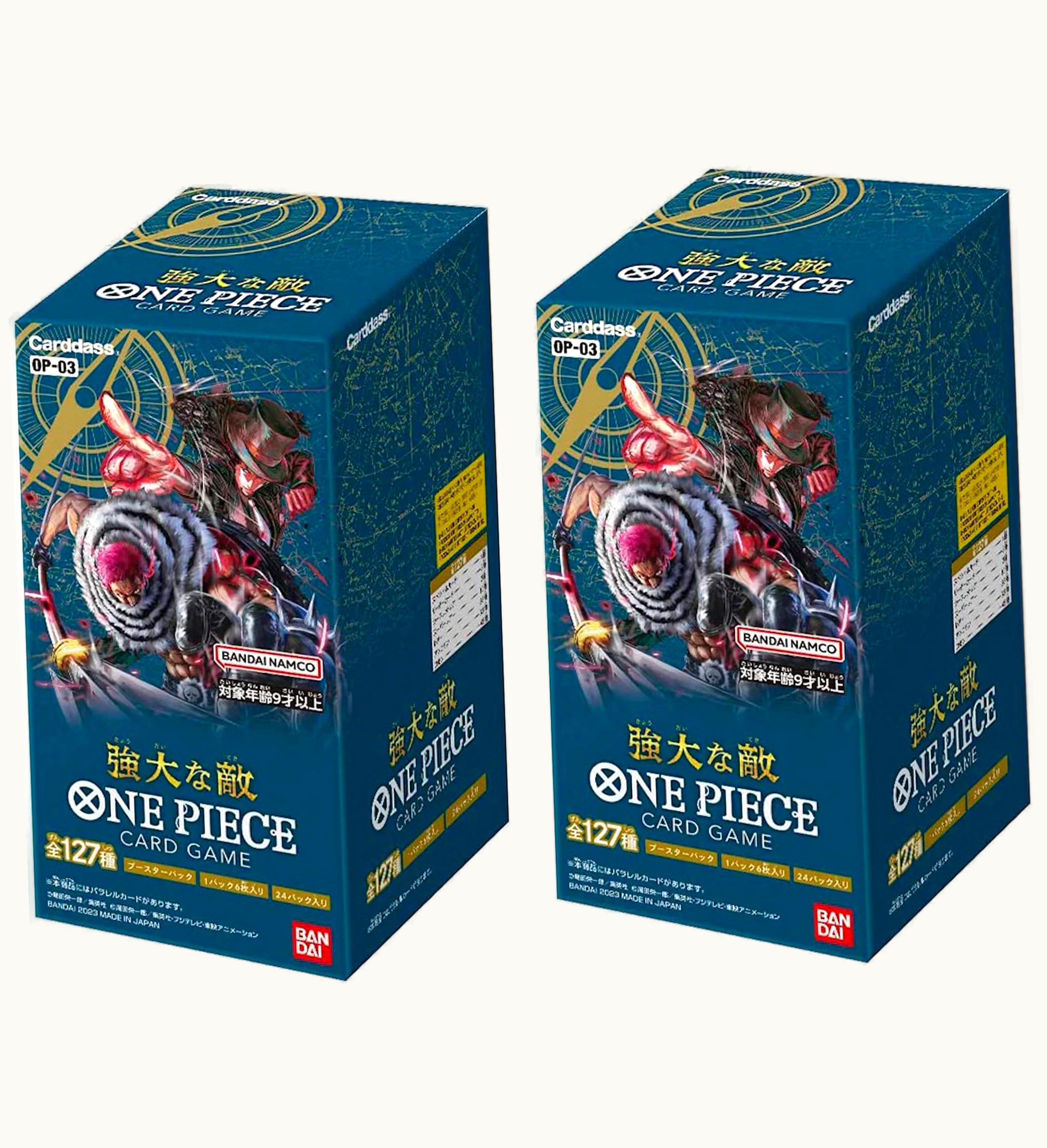 Bandai Bandai One Piece Card Game Mighty Enemy Carddass Booster Box Op 03 Japanese 2x Lot