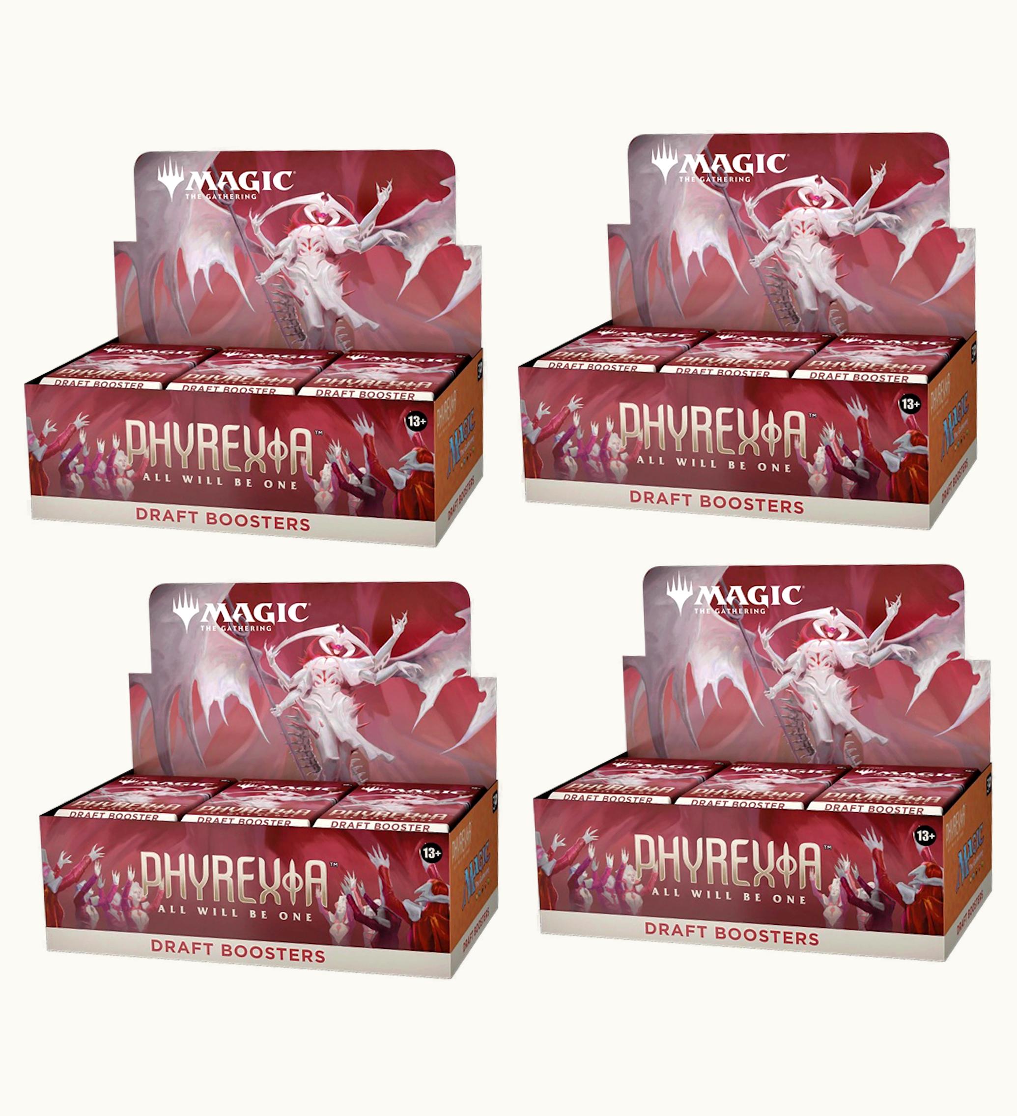Magic: The Gathering TCG Magic: The Gathering TCG Magic The Gathering TCG Phyrexia All Will Be One Draft Booster Box 4x Lot