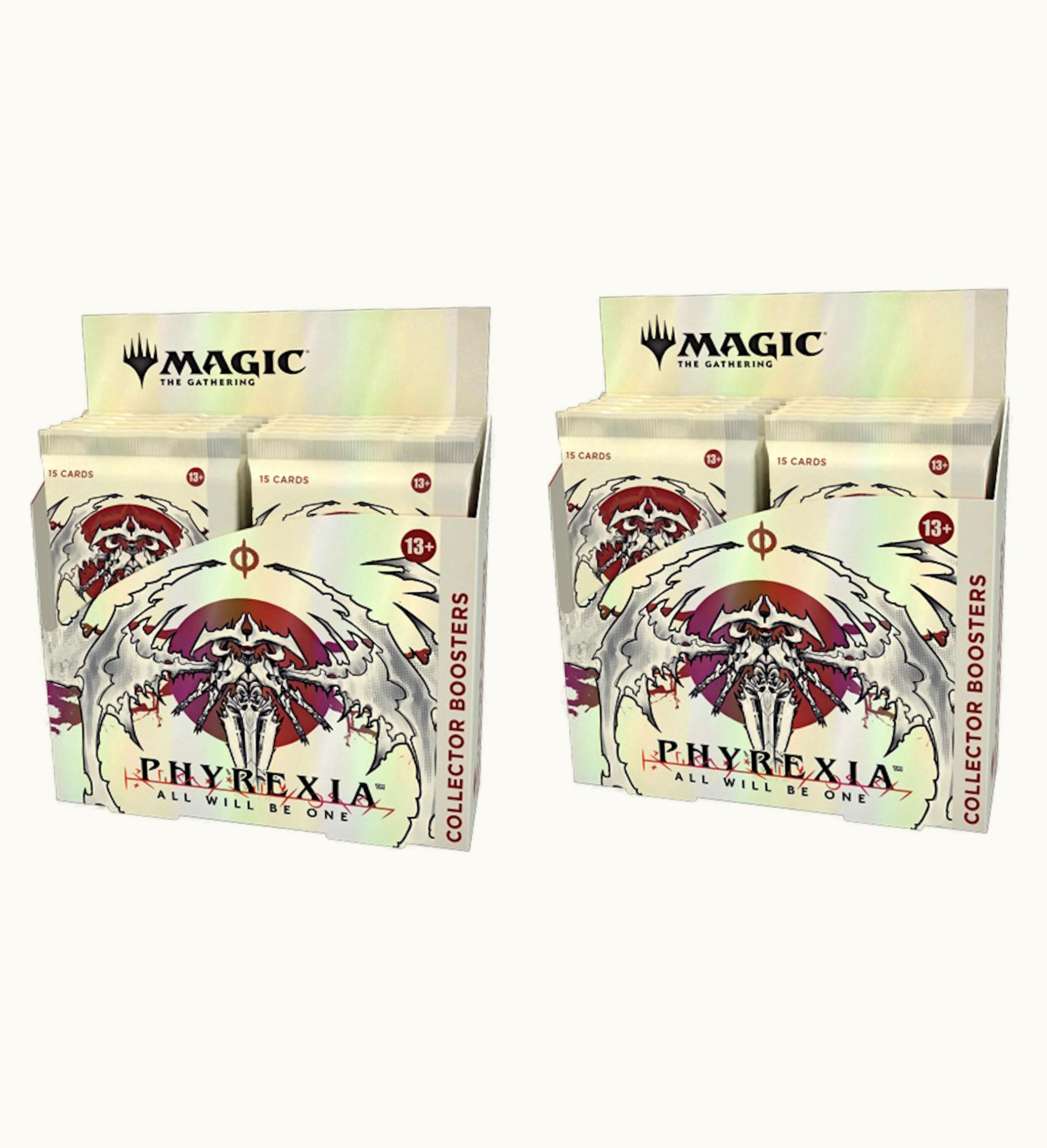 Magic: The Gathering TCG Magic: The Gathering TCG Magic The Gathering TCG Phyrexia All Will Be One Collector Booster Box 12 Packs 180 Cards 2x Lot