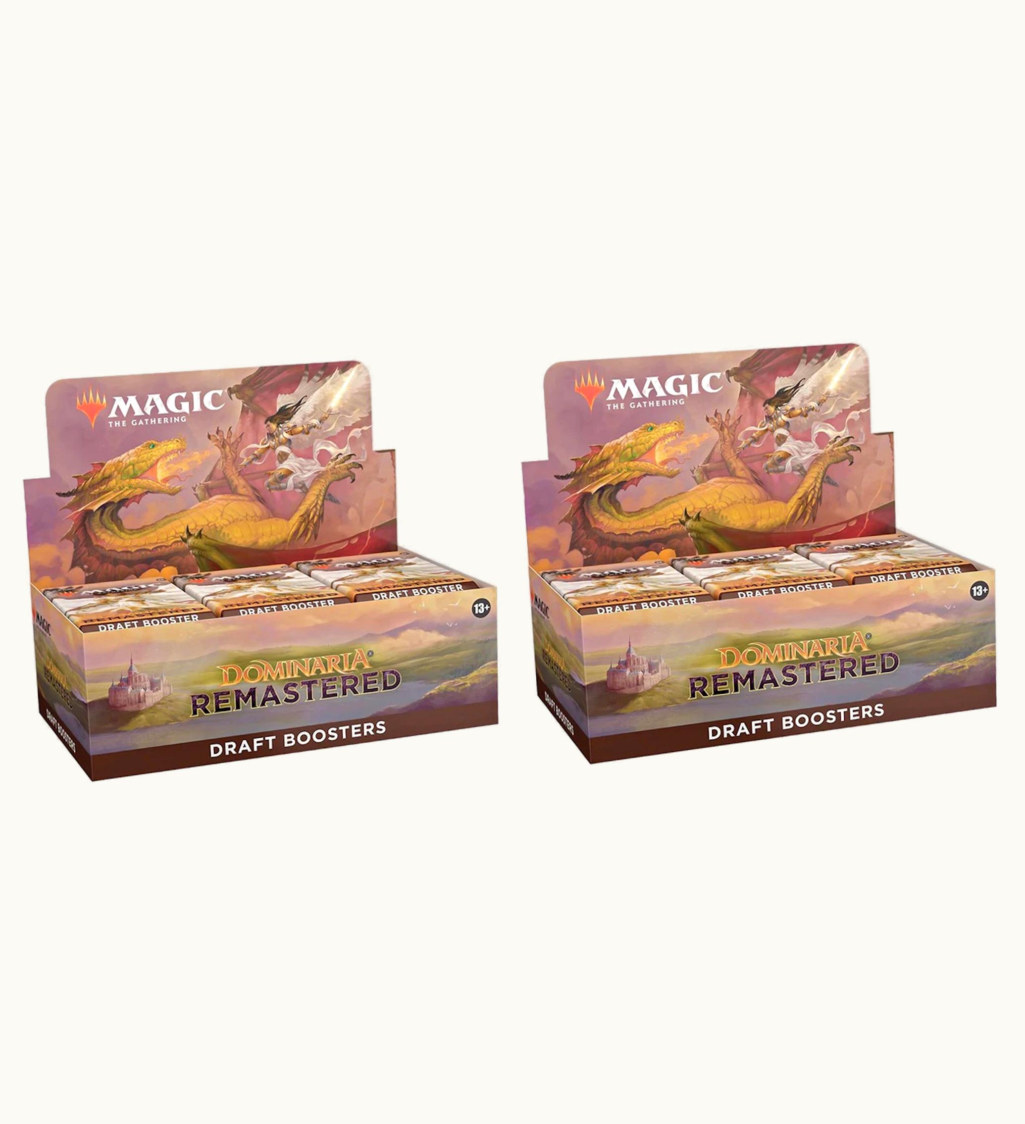 Magic: The Gathering TCG Magic: The Gathering TCG Magic The Gathering TCG Dominaria Remastered Draft Booster Box 2x Lot