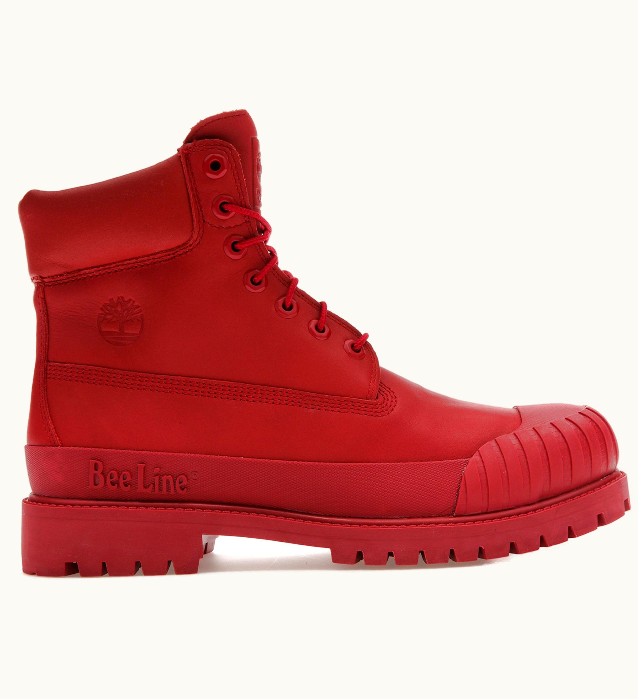 Timberland Timberland 6 Premium Beeline Rubber Toe Red Nubuck W