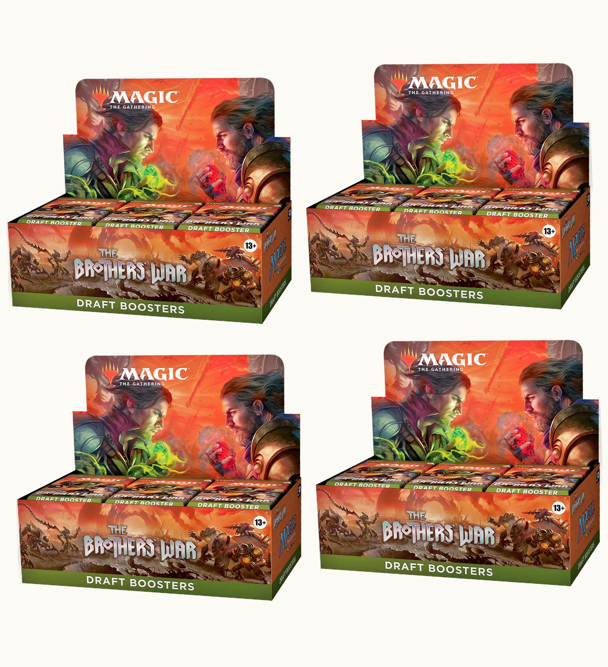 Magic: The Gathering TCG Magic: The Gathering TCG Magic The Gathering TCG The Brothers War Draft Booster Box 4x Lot