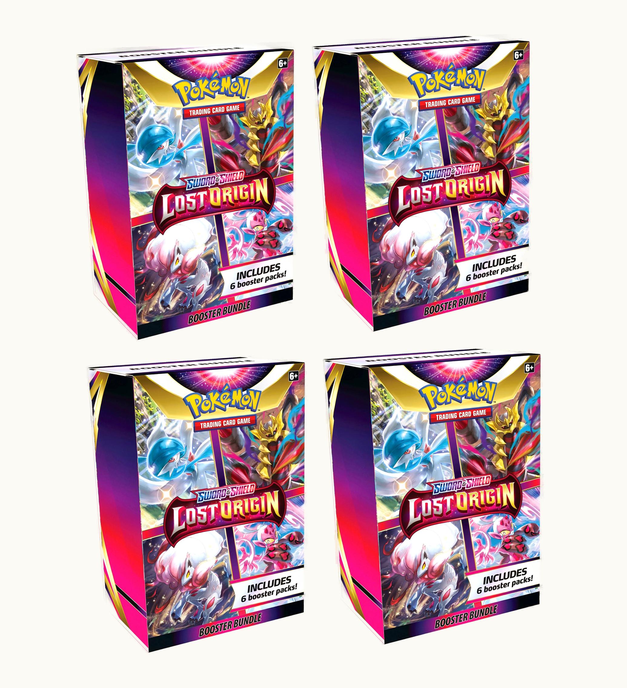Pokemon Pokemon TCG Sword Shield Lost Origin Booster Bundle 4x Lot