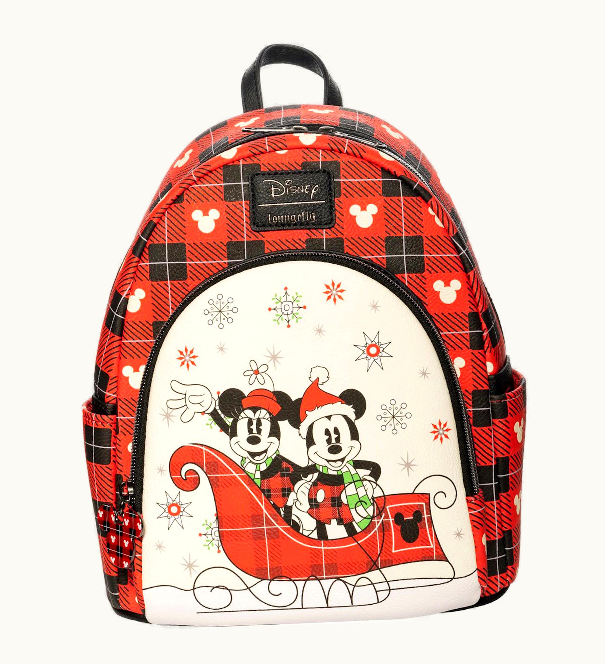 Loungefly Loungefly Disney Holiday Mickey And Minnie Mouse Entertainment Earth Exclusive Mini Backpack