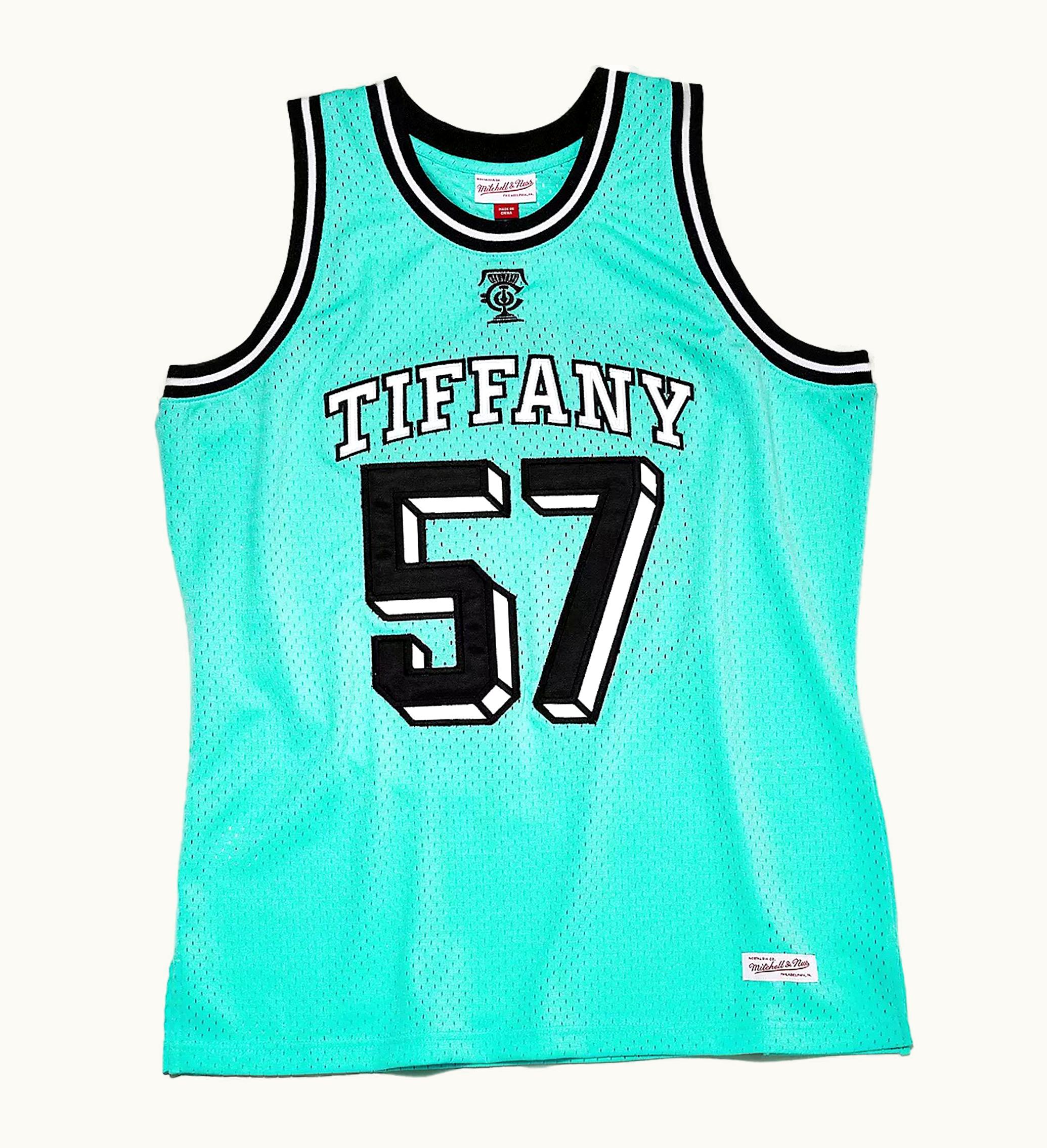 Tiffany & Co. Tiffany & Co. Tiffany X NFL X Mitchell Ness Football Jersey Tiffany Blue Black