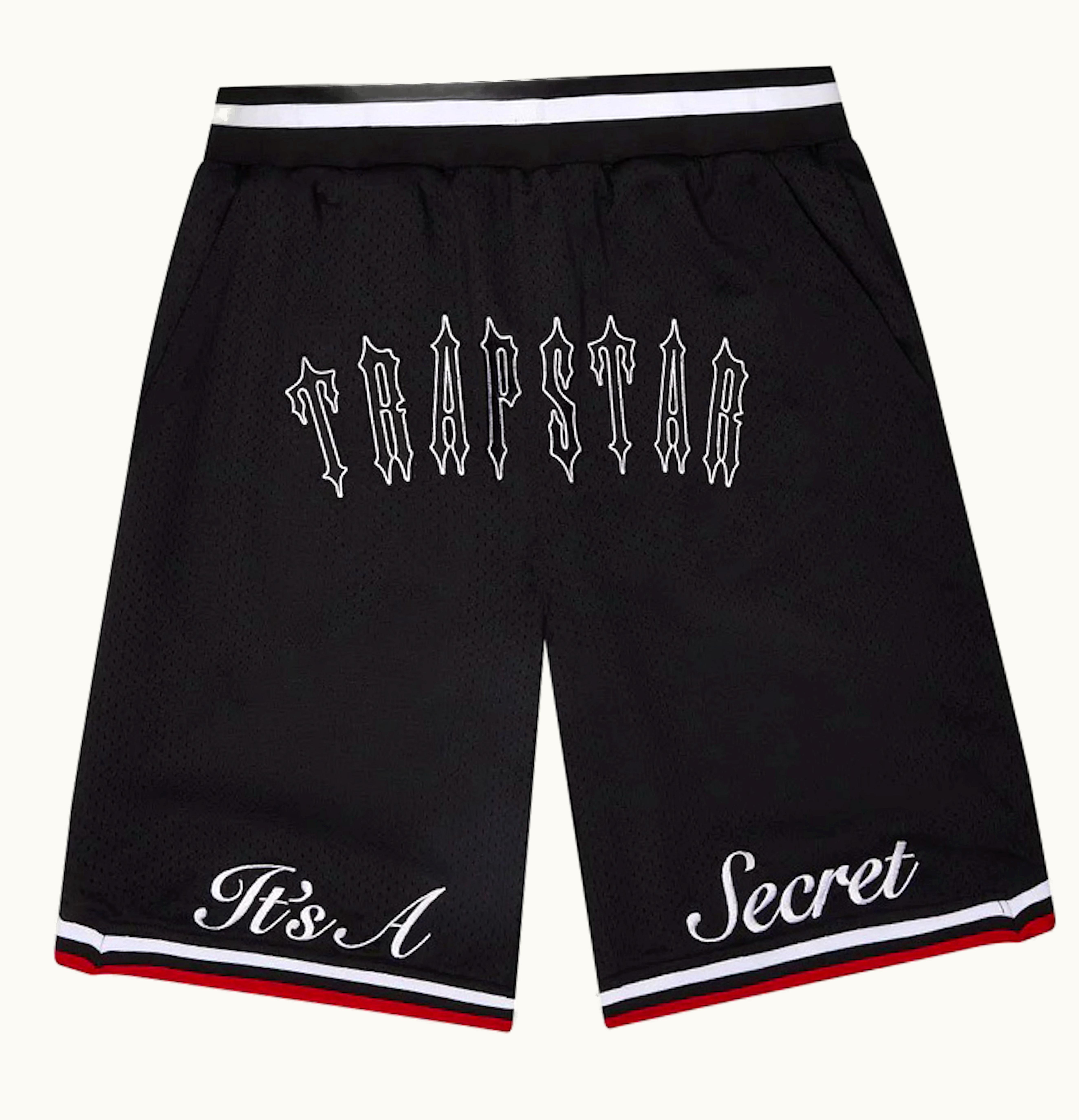 Trapstar Irongate Arch Its A Secret Basketball Shorts Grey Sea